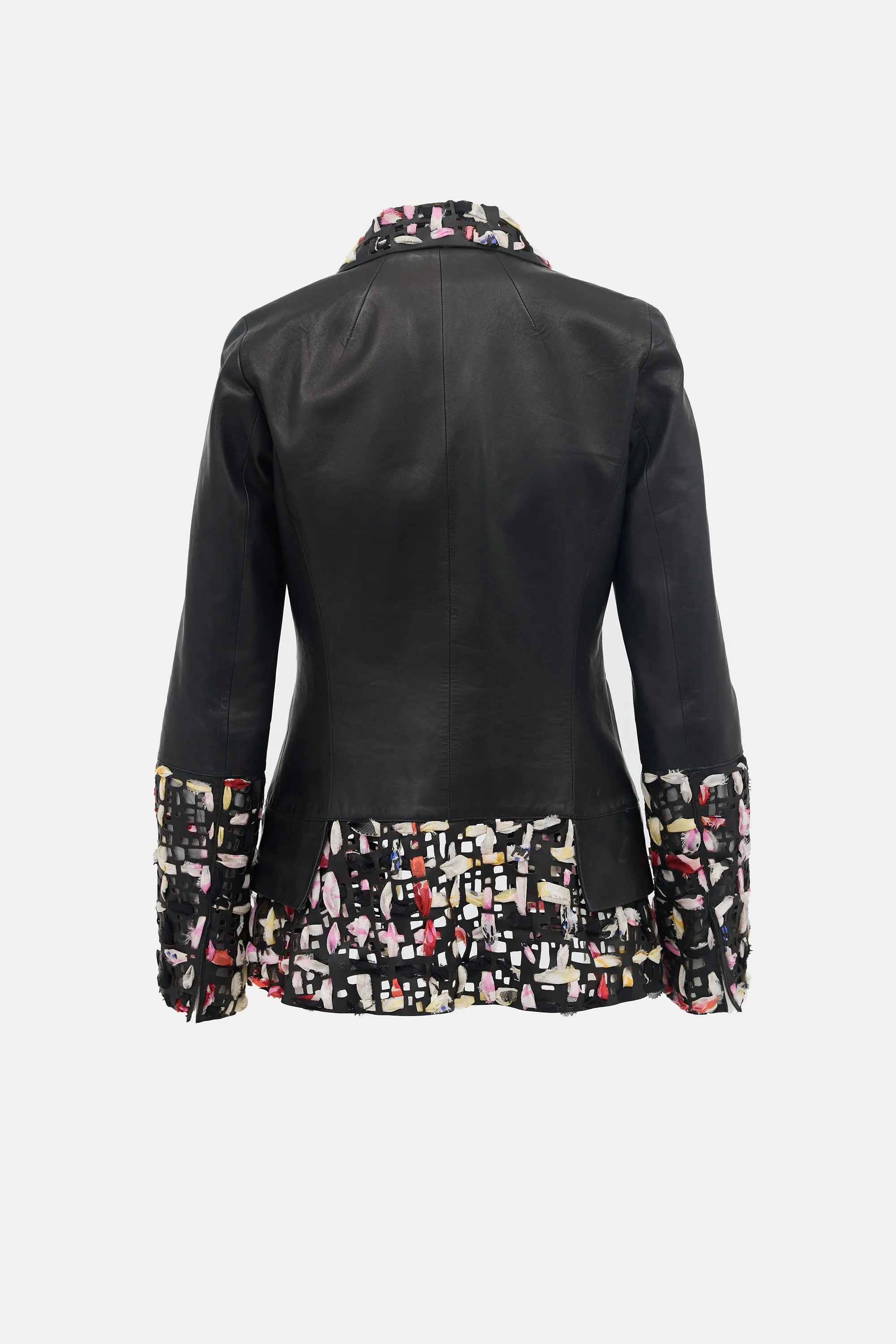 SS 2011 Leather Eyelet Jacket sold by VSP Consignment product image thumbnail 3