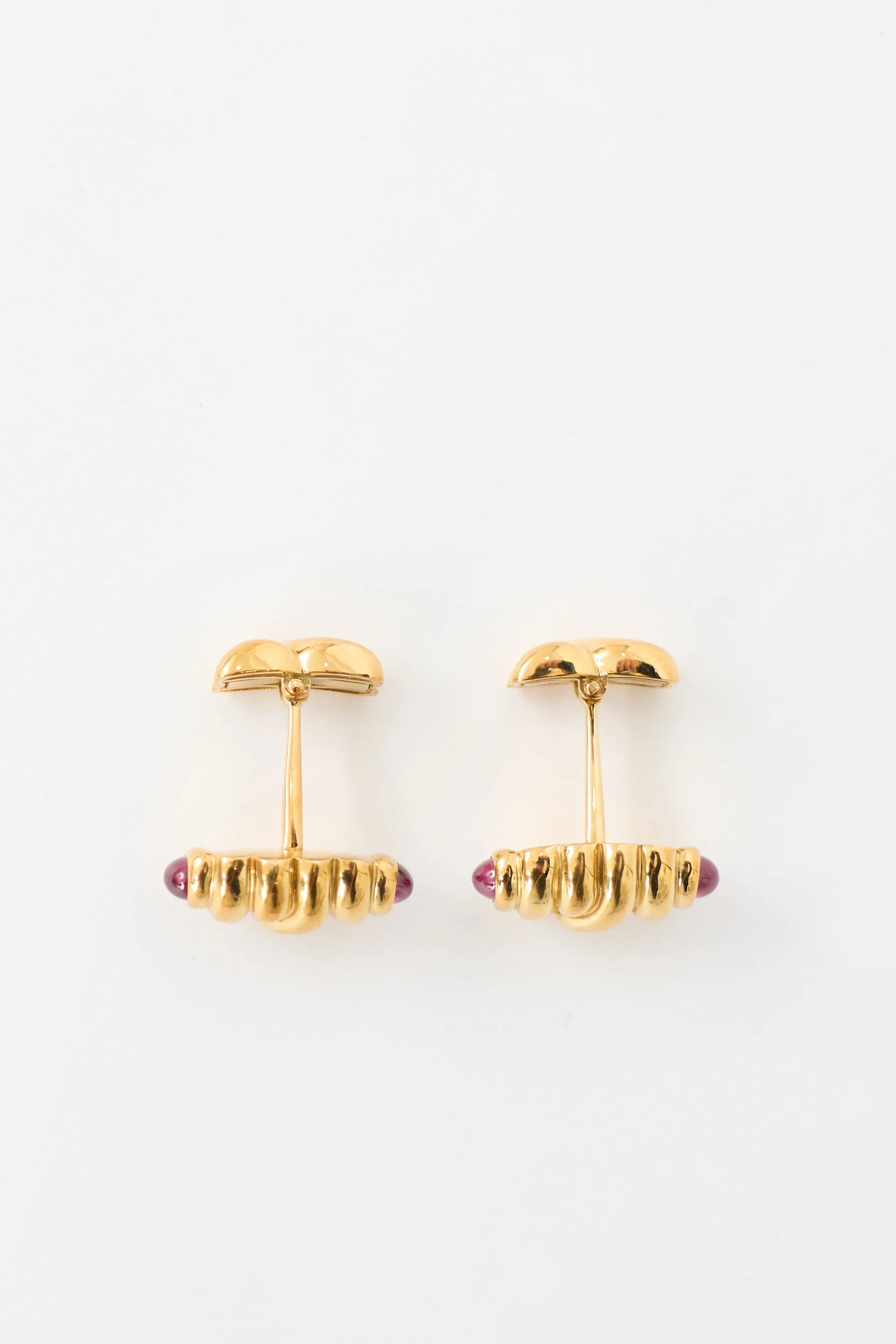 18K Gold & Gemstone Cuff Links sold by VSP Consignment product image thumbnail 2