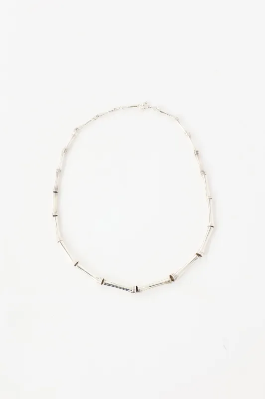 Sterling Silver Bamboo Necklace sold by VSP Consignment