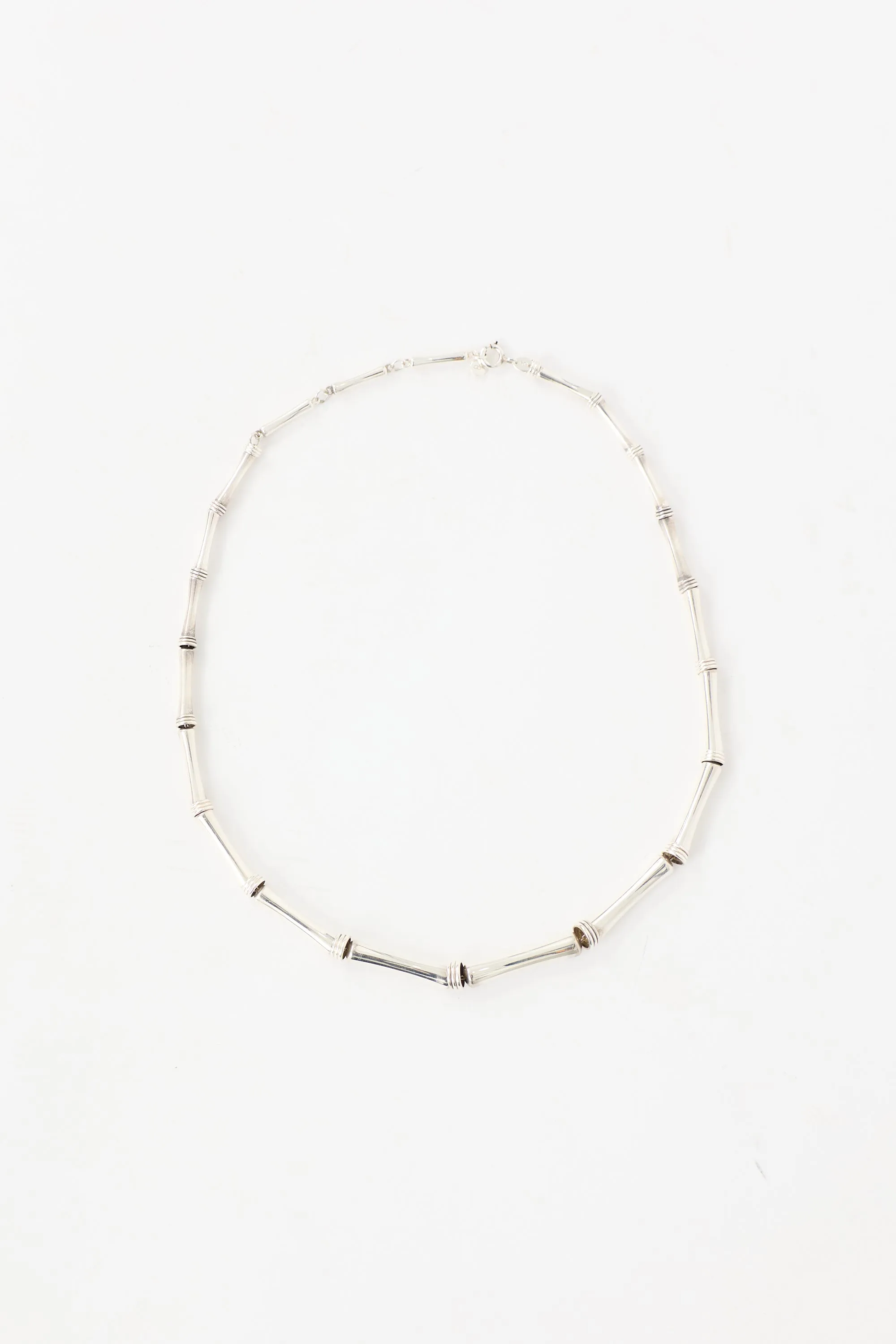 Sterling Silver Bamboo Necklace sold by VSP Consignment