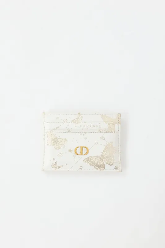 Leather Capricorn Card Holder made by Dior