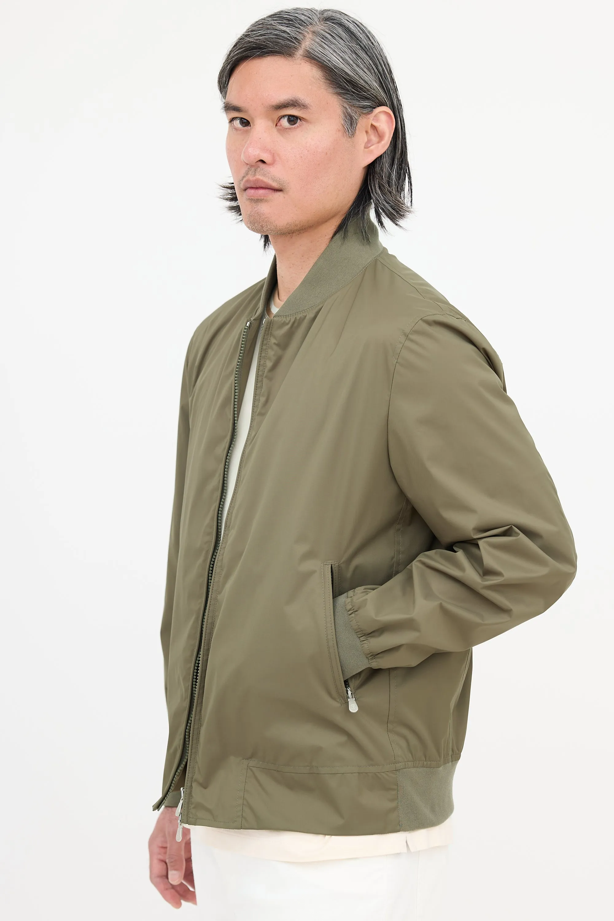 Nylon Bomber Jacket sold by VSP Consignment product image thumbnail 4