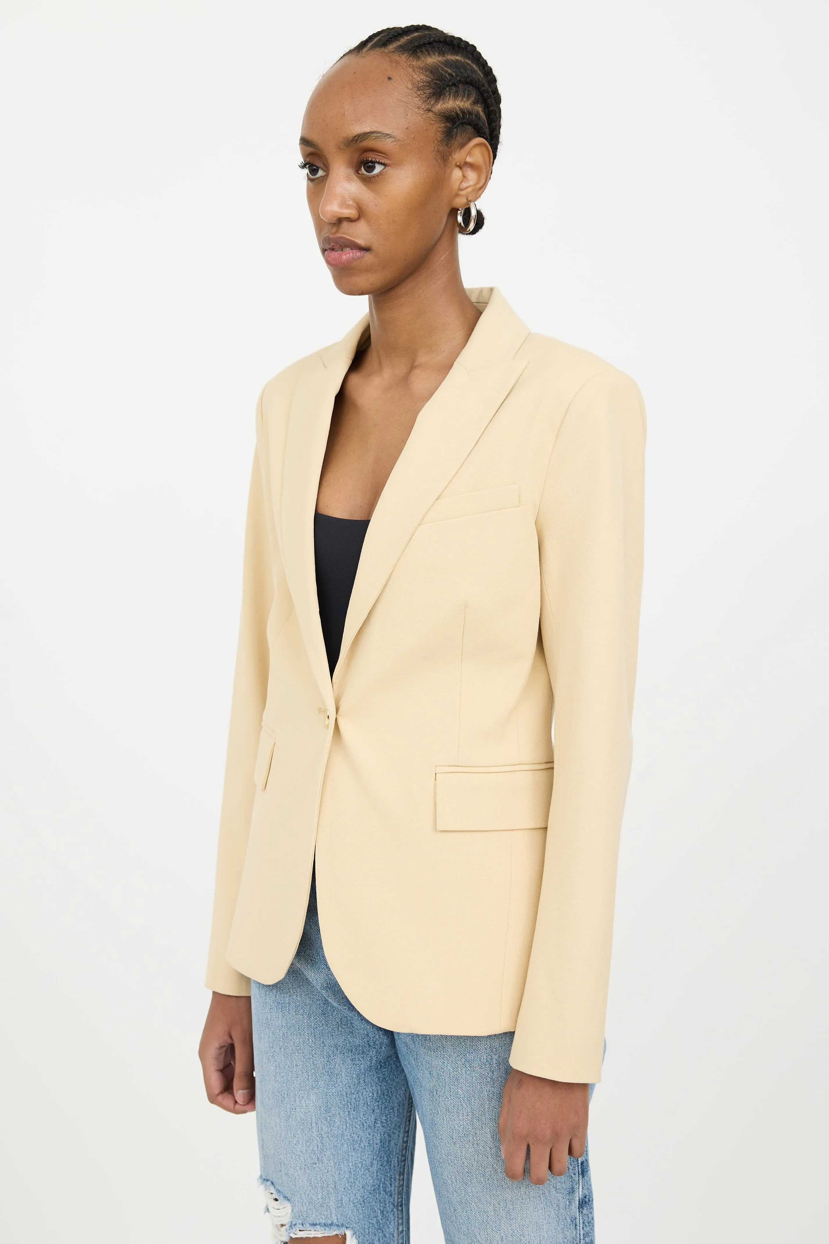 Peak Lapel Blazer sold by VSP Consignment product image thumbnail 3