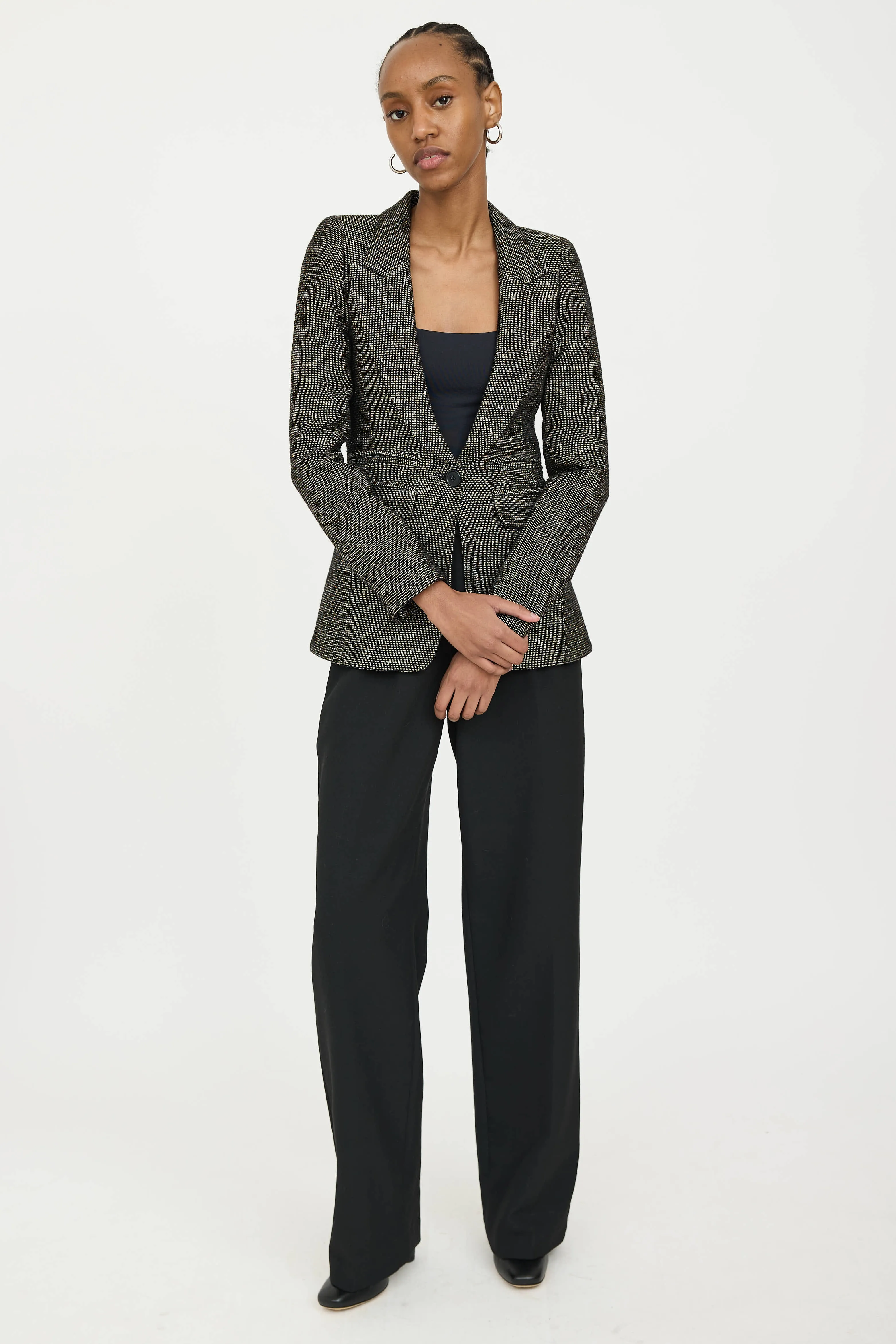 Metallic Wool Blazer sold by VSP Consignment product image thumbnail 5