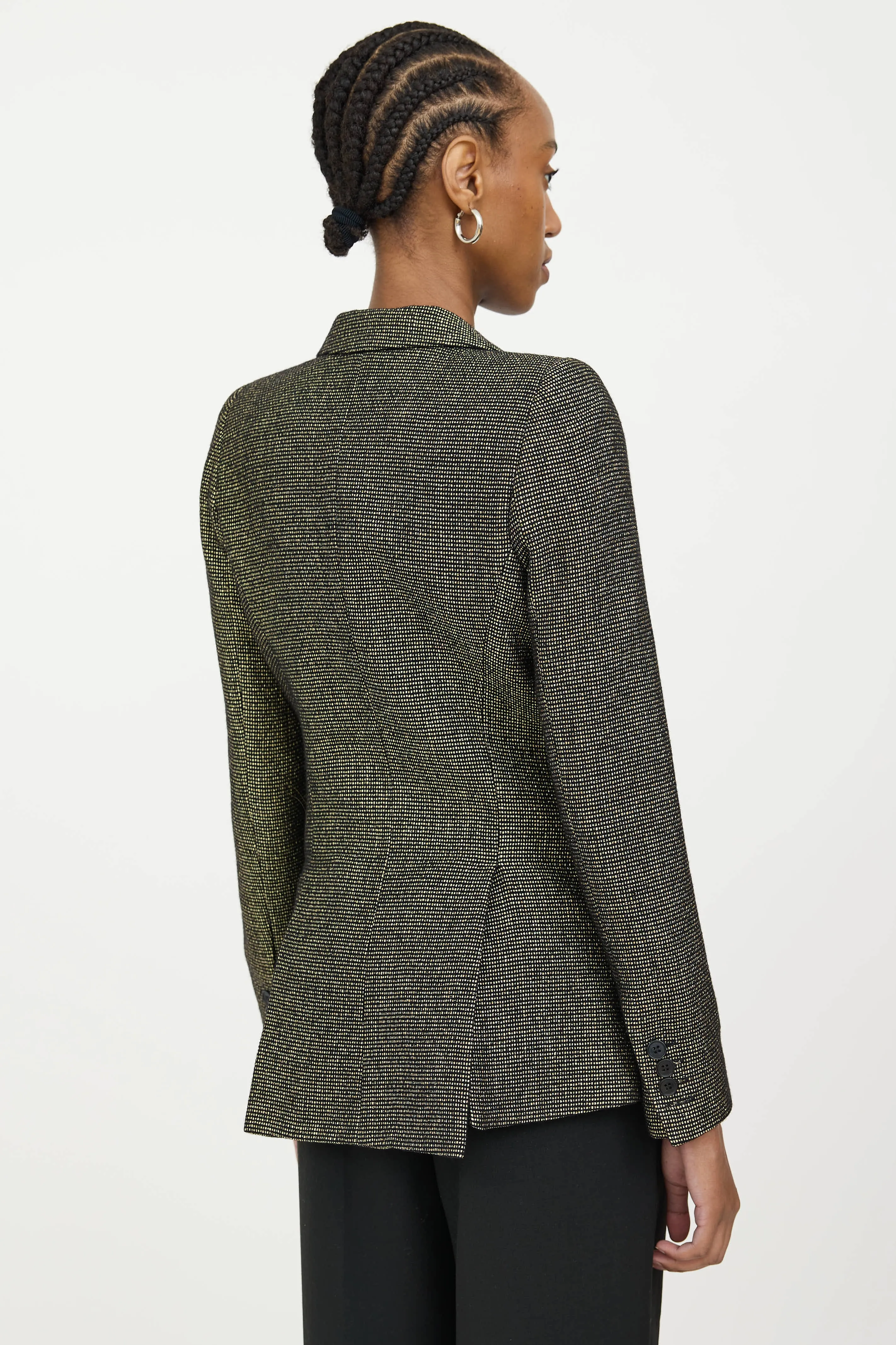 Metallic Wool Blazer sold by VSP Consignment product image thumbnail 4