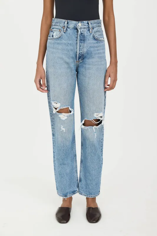 90s Pinch Distressed Jeans sold by VSP Consignment