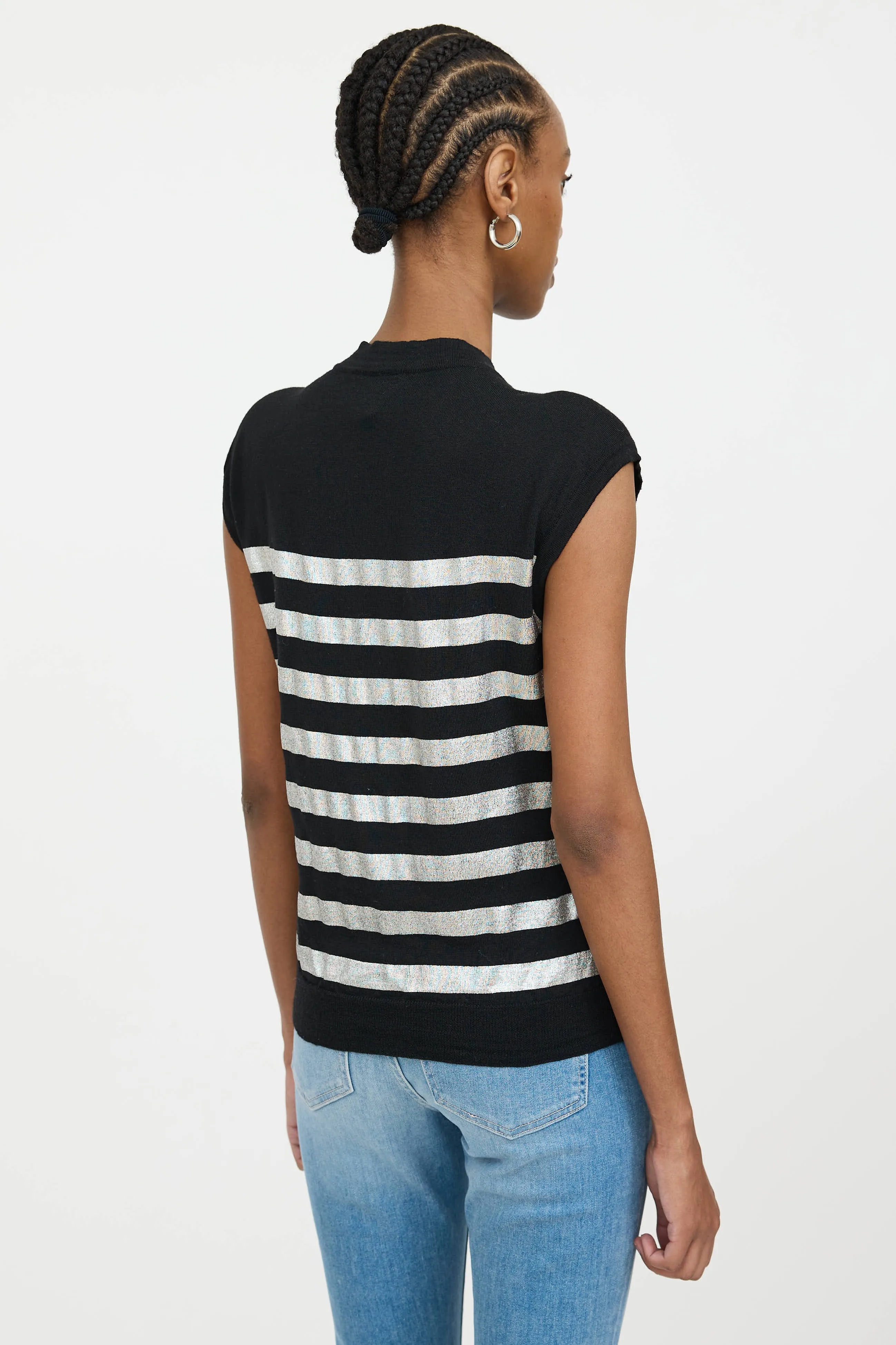 Wool Striped Knit Top sold by VSP Consignment product image thumbnail 4
