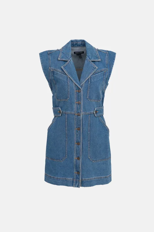 Jax Denim Cap Sleeve Dress sold by VSP Consignment
