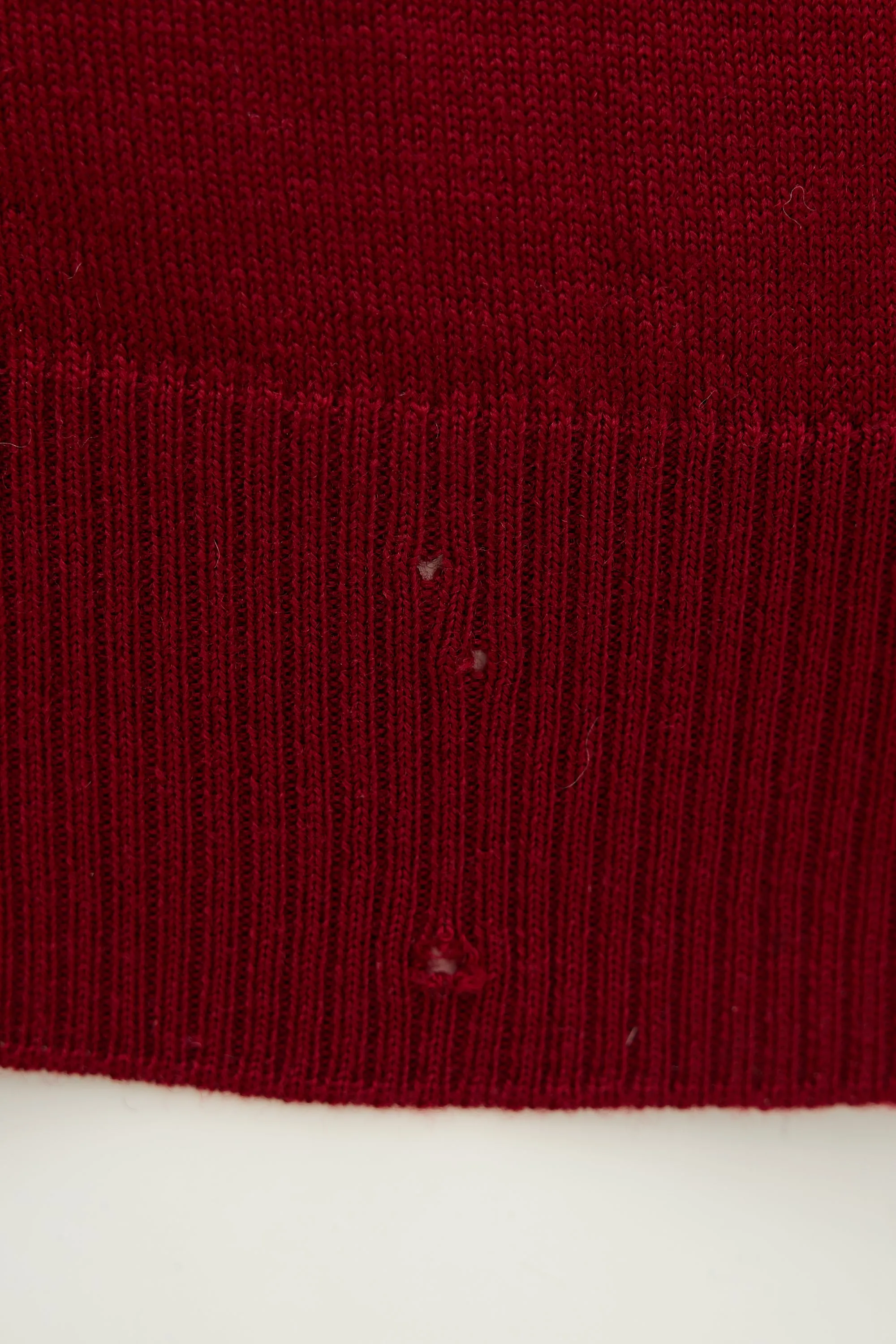 Wool Check Quarter Zip Sweater sold by VSP Consignment product image thumbnail 3