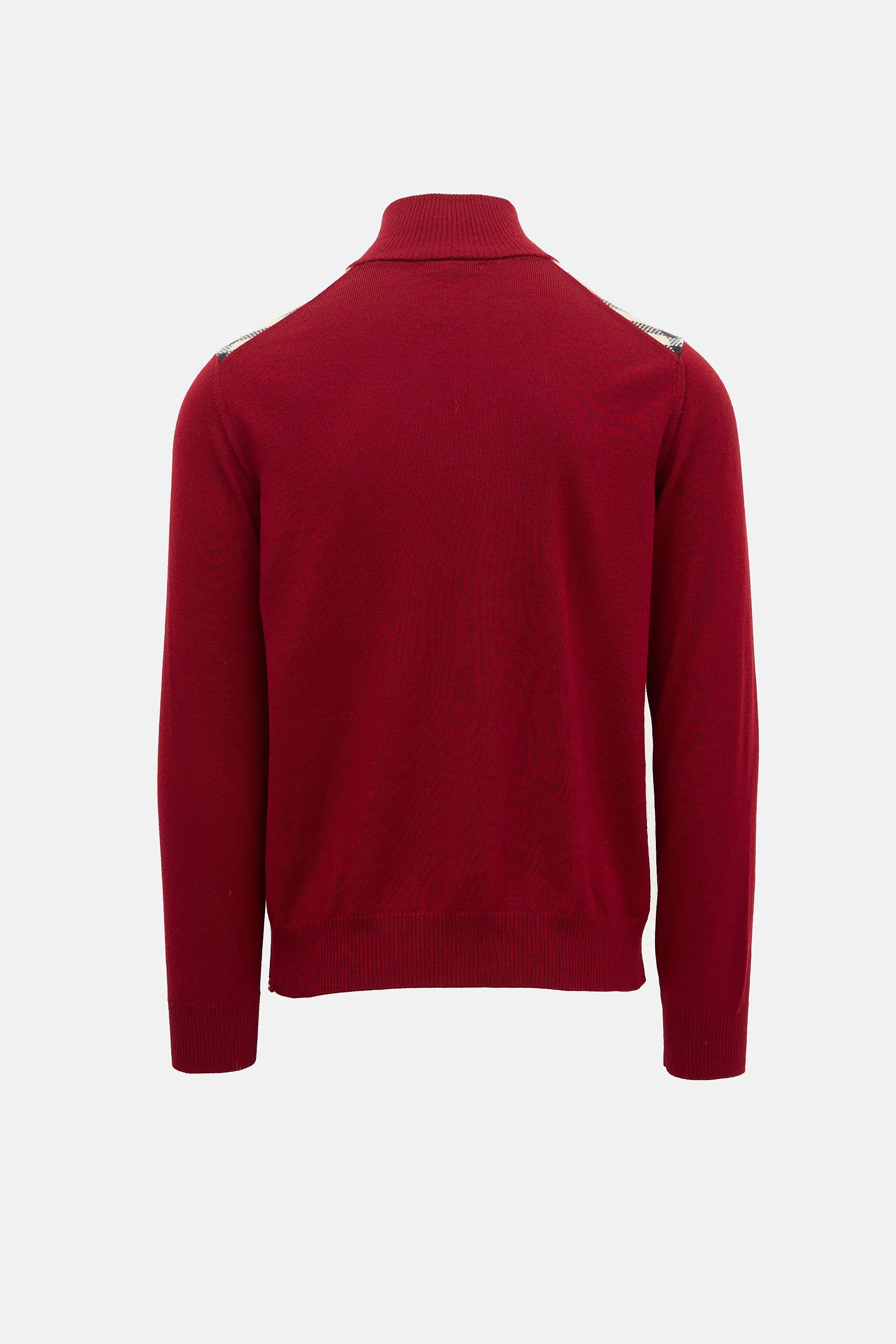 Wool Check Quarter Zip Sweater sold by VSP Consignment product image thumbnail 2