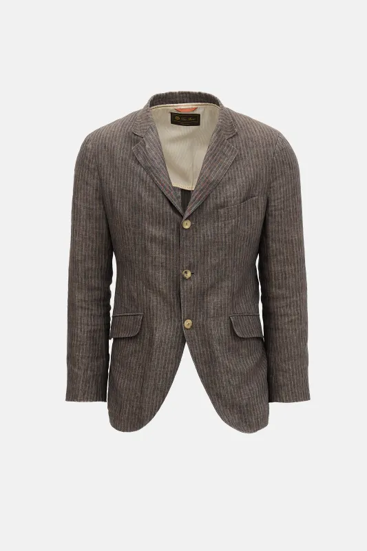 Linen Pinstripe Blazer made by Loro Piana