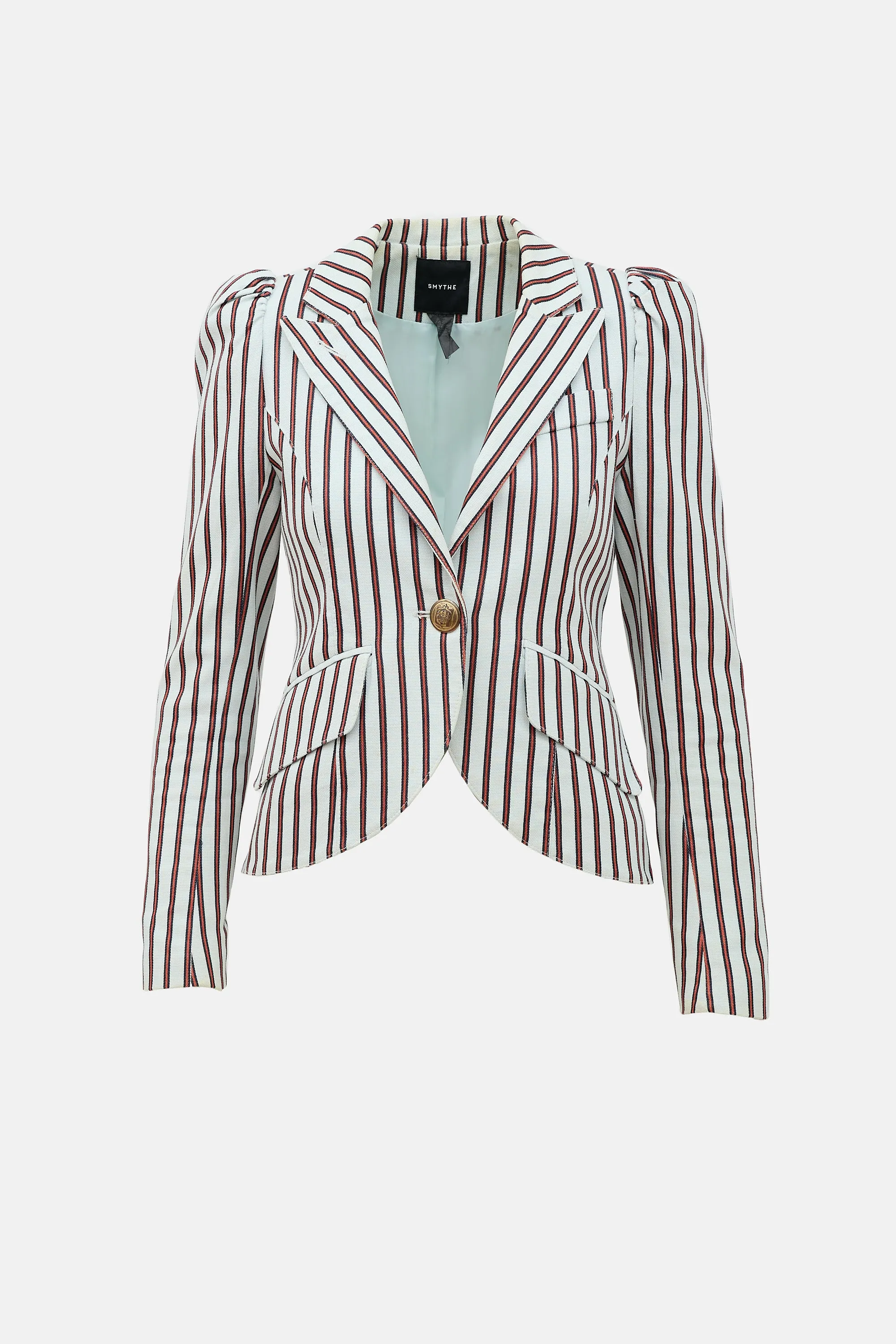 Striped One Button Blazer sold by VSP Consignment
