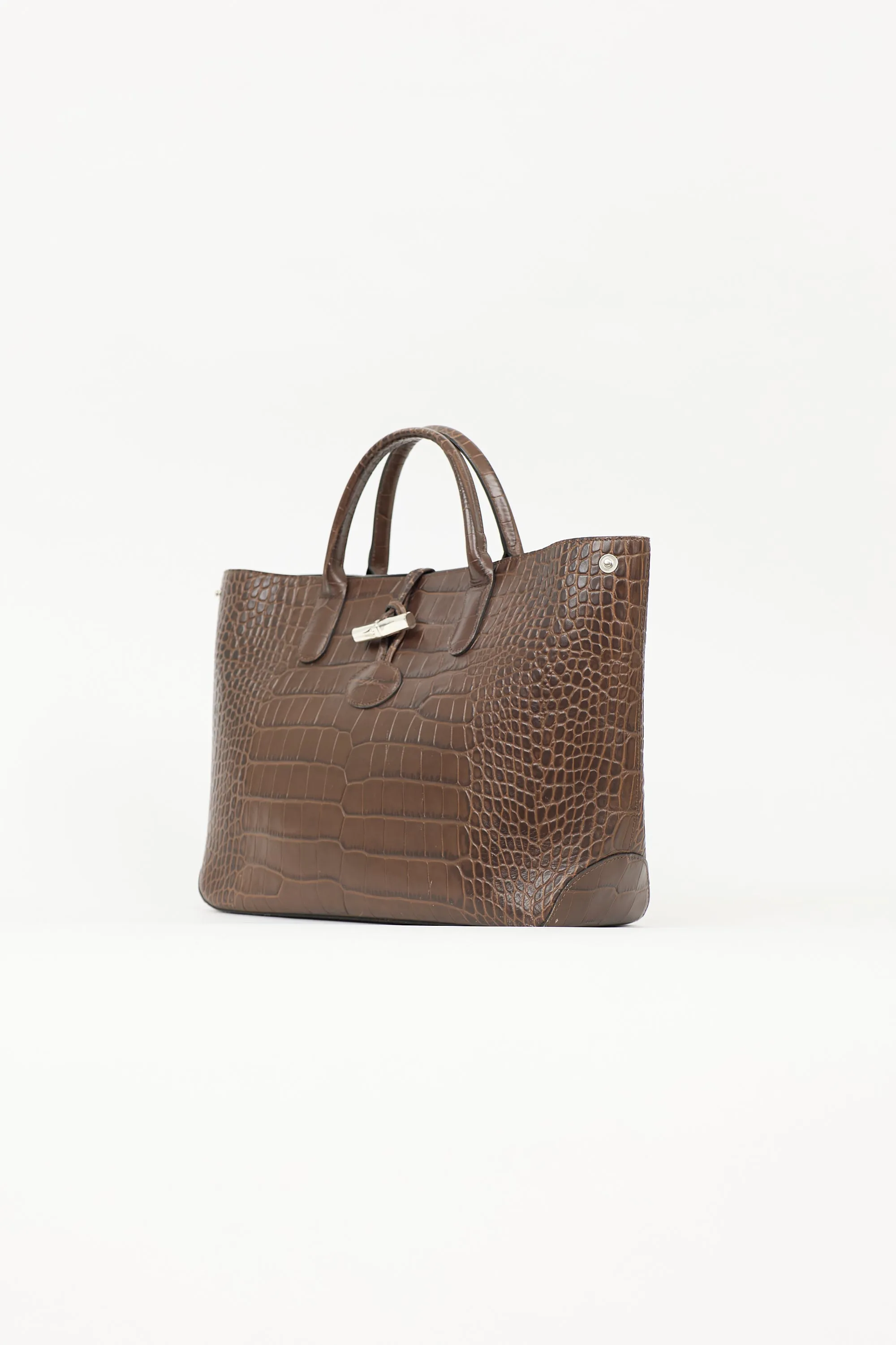 Embossed Leather Roseau Tote sold by VSP Consignment product image thumbnail 3