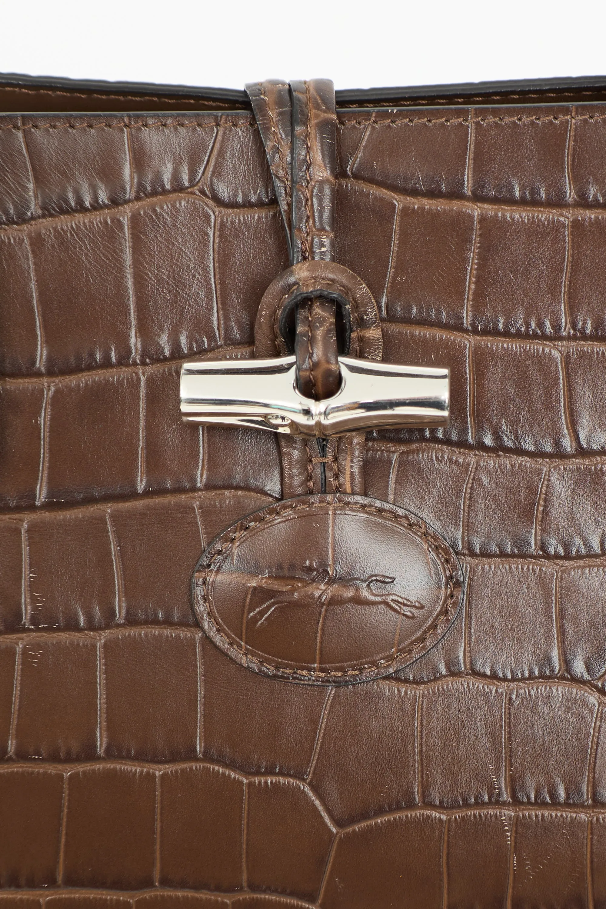 Embossed Leather Roseau Tote sold by VSP Consignment product image thumbnail 2