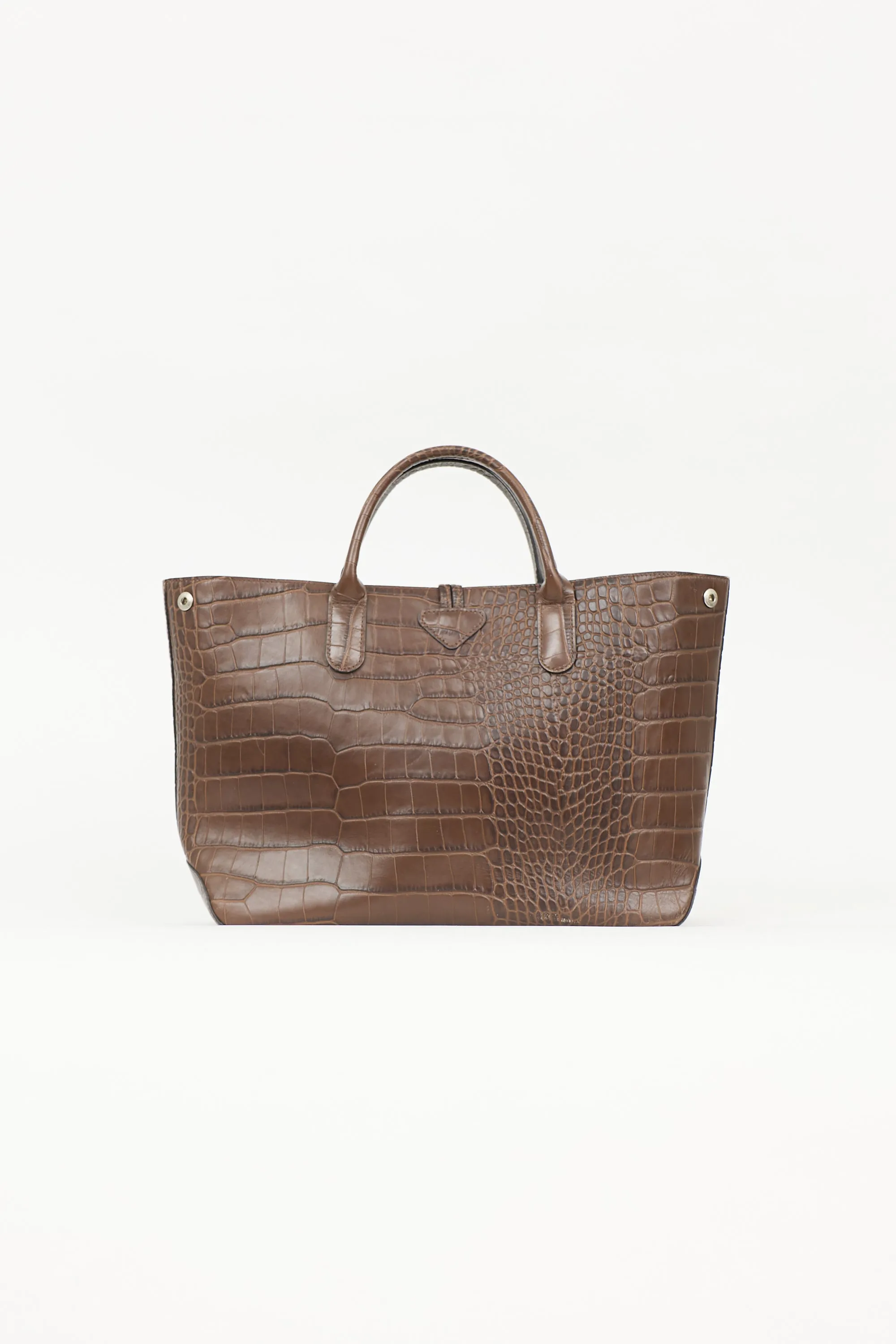 Embossed Leather Roseau Tote sold by VSP Consignment product image thumbnail 4