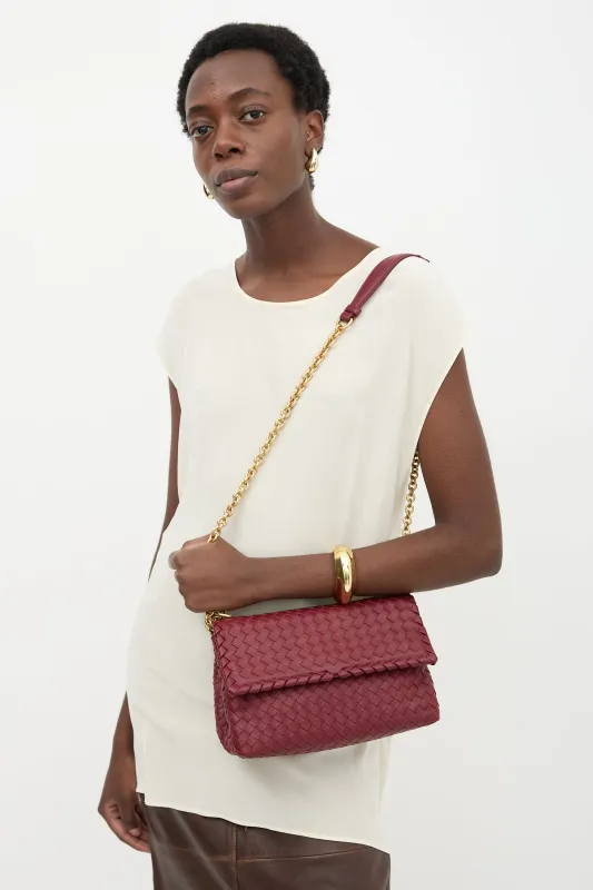 Intrecciato Leather Small Olimpia Bag sold by VSP Consignment