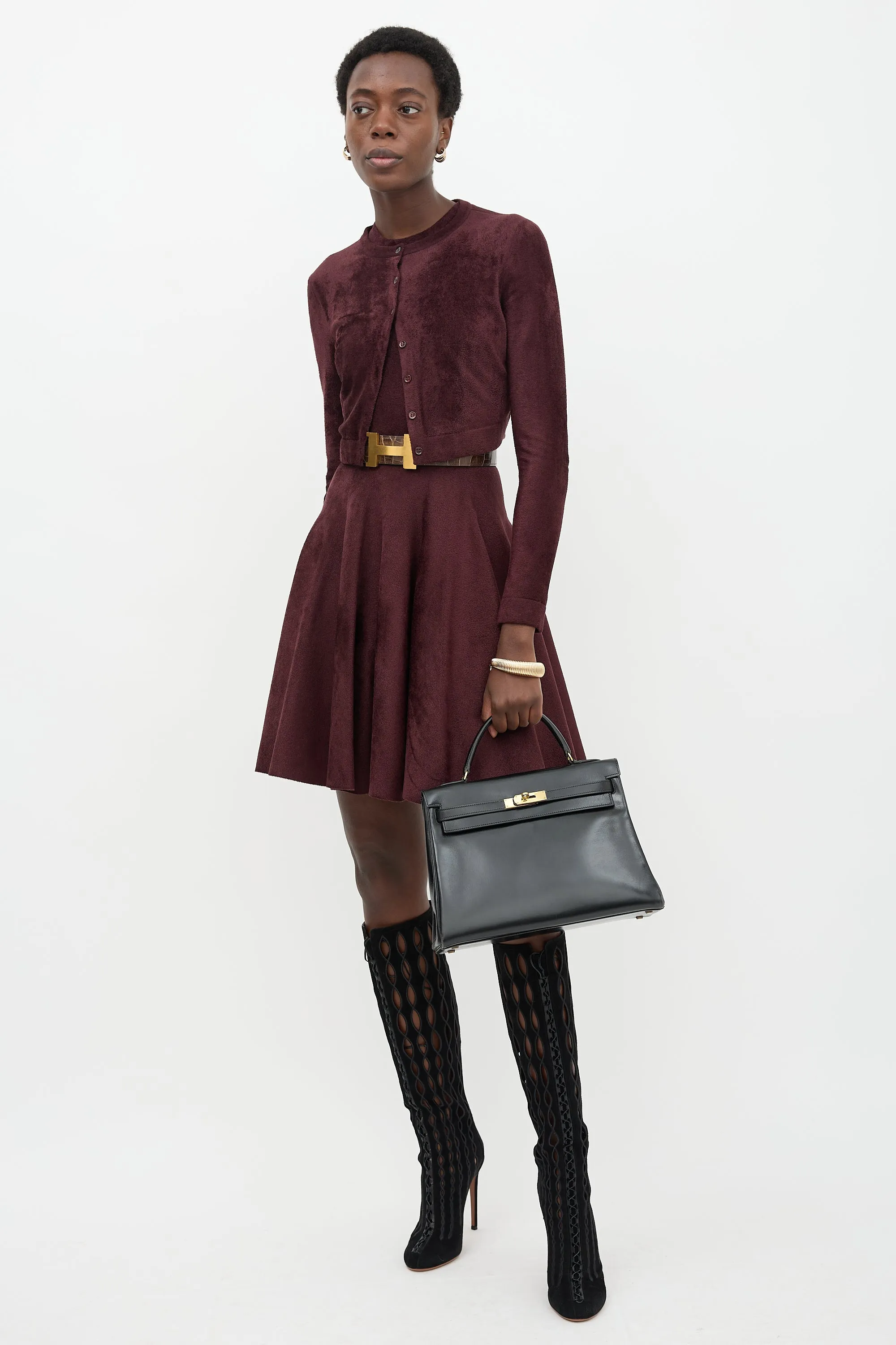 1964 Noir Box Kelly Retourne 32 Bag sold by VSP Consignment product image thumbnail 5