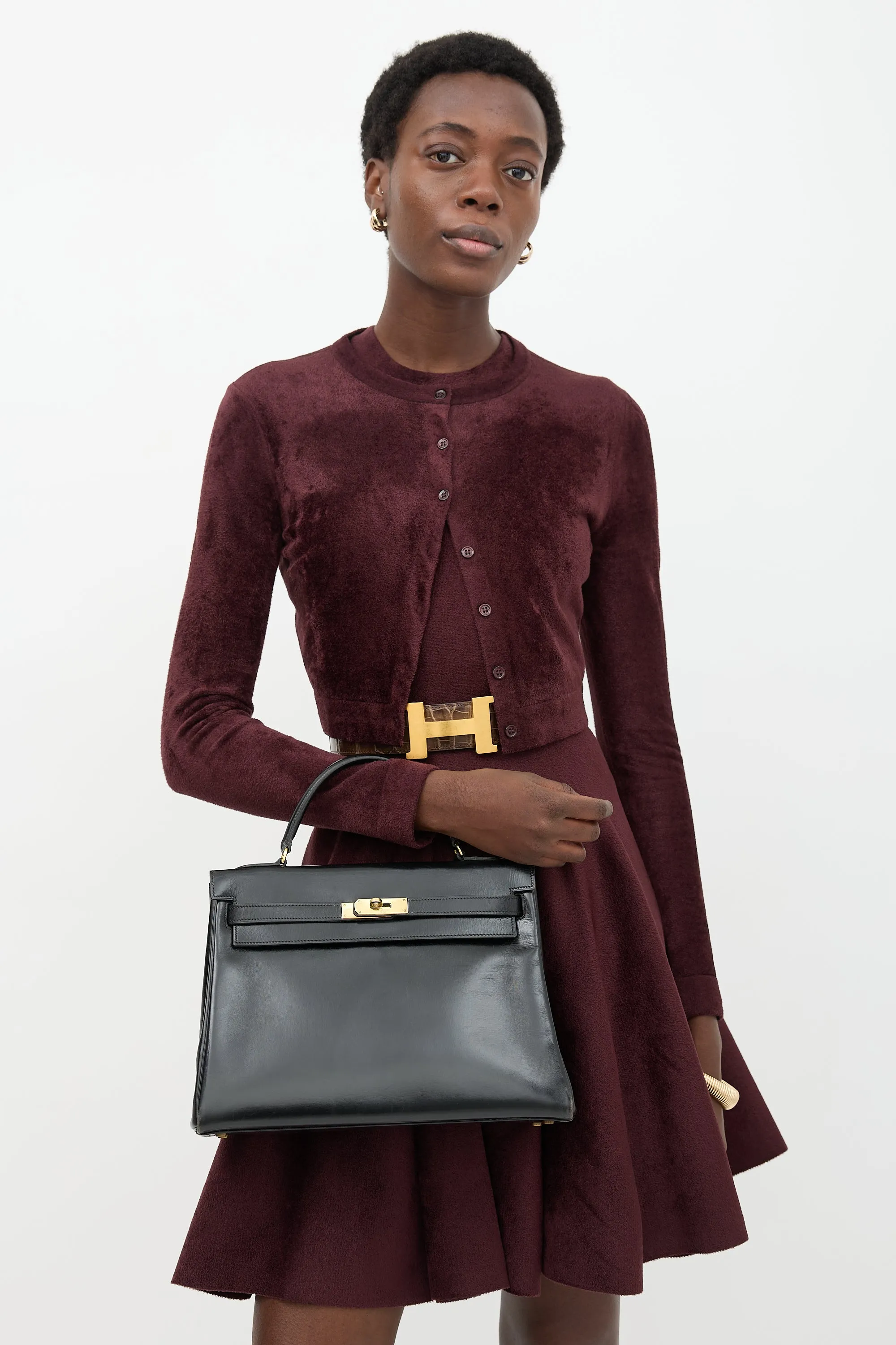 1964 Noir Box Kelly Retourne 32 Bag sold by VSP Consignment