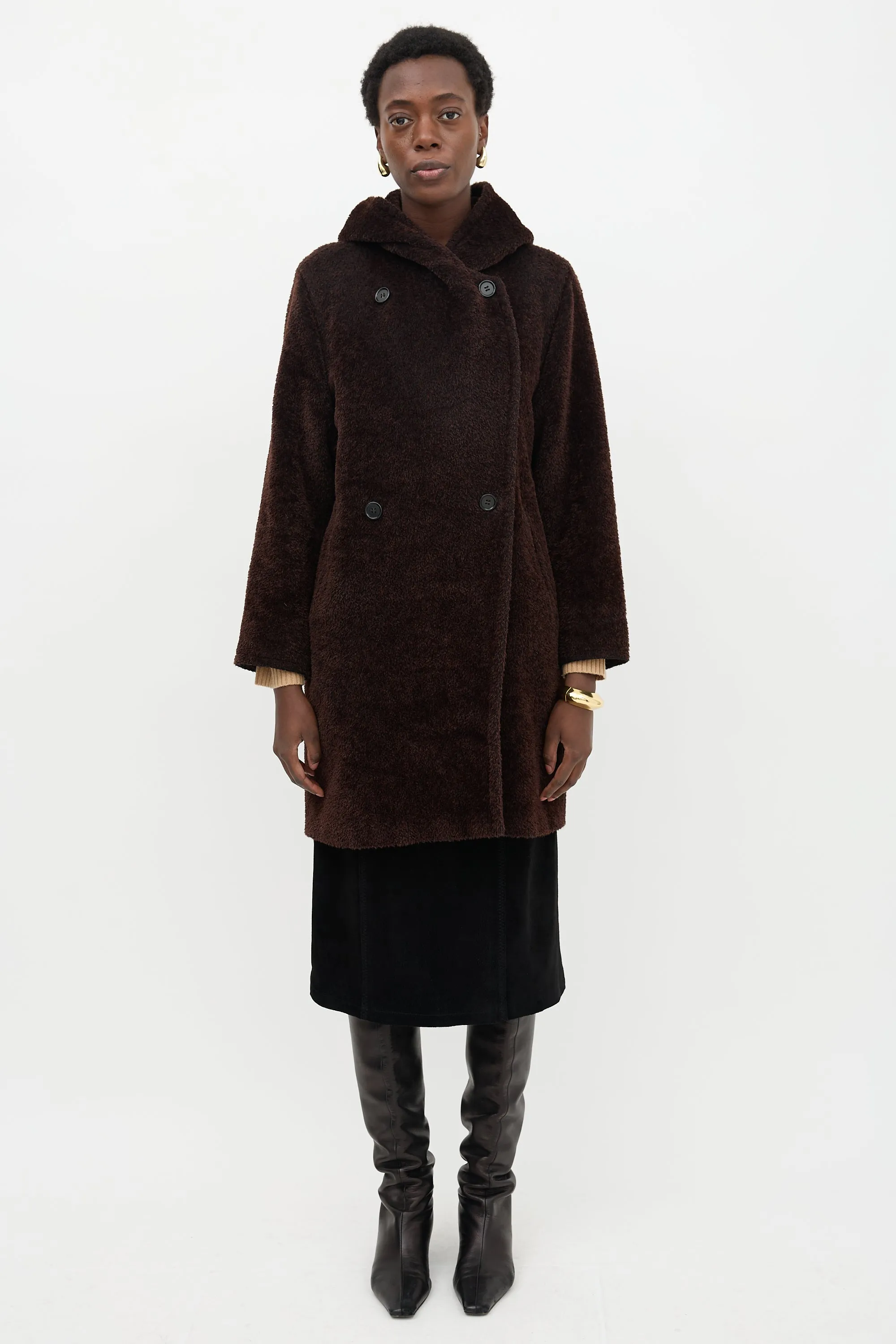 Wool Hooded Coat sold by VSP Consignment
