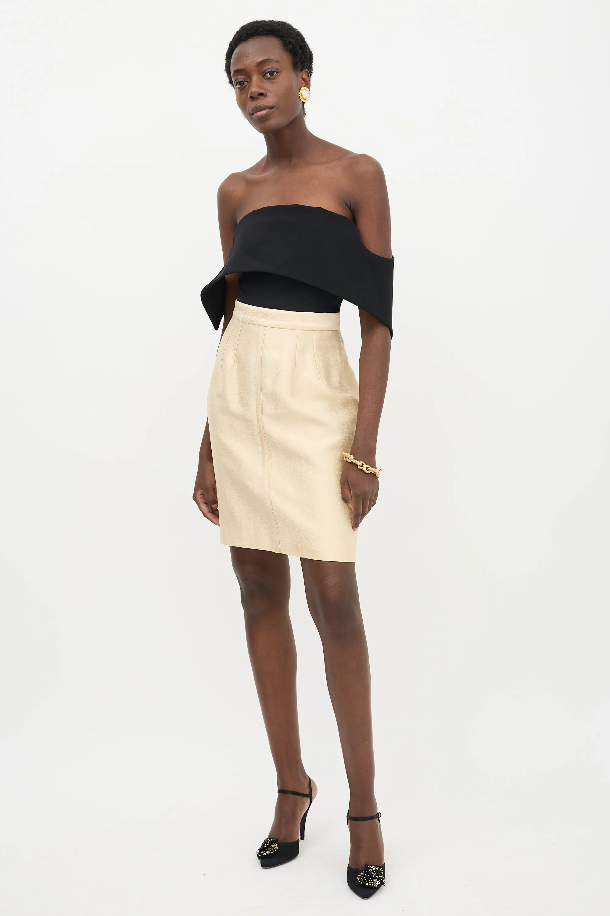 Satin Midi Skirt sold by VSP Consignment product image thumbnail 2