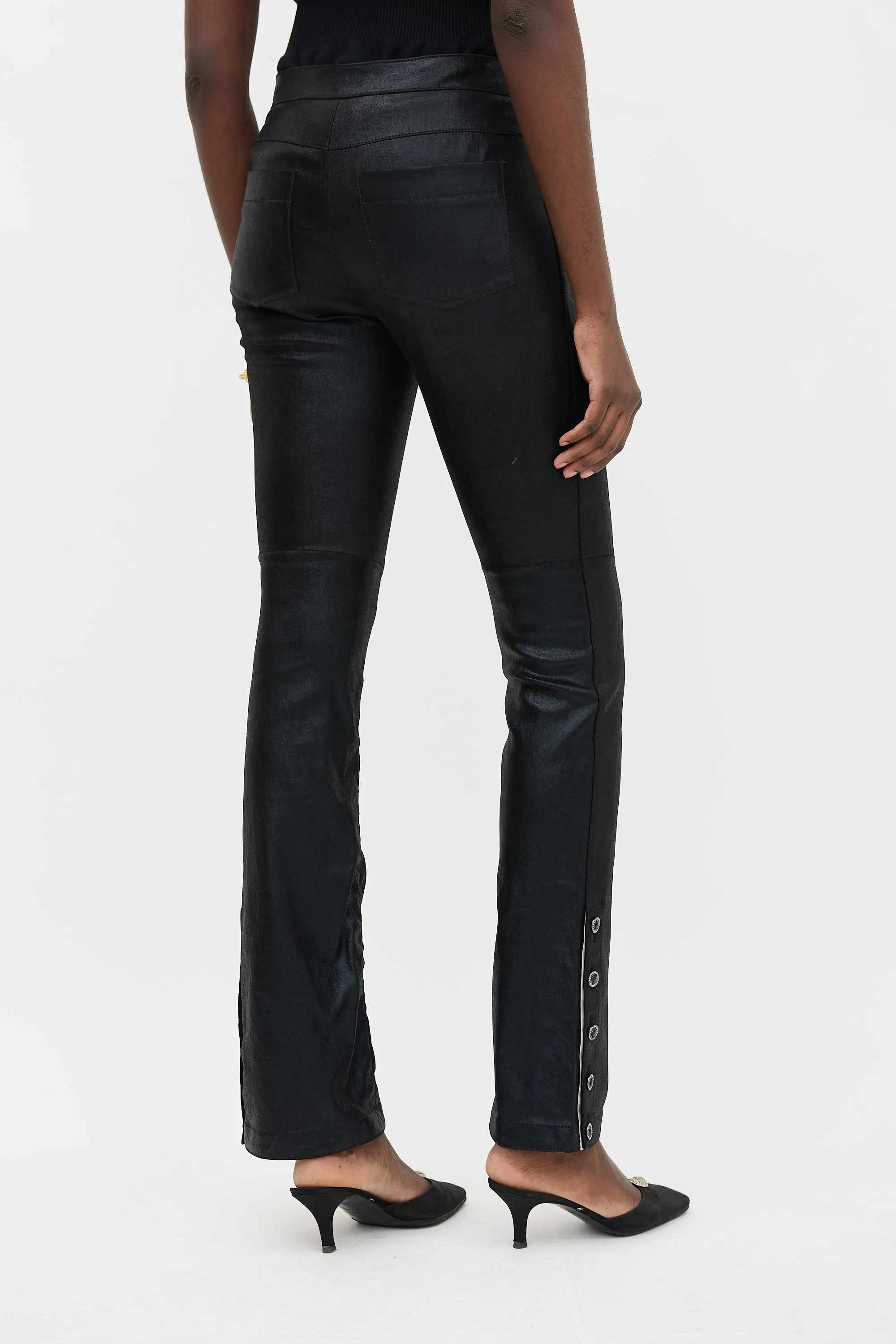 Glitter Suede Bootcut Trouser sold by VSP Consignment product image thumbnail 4