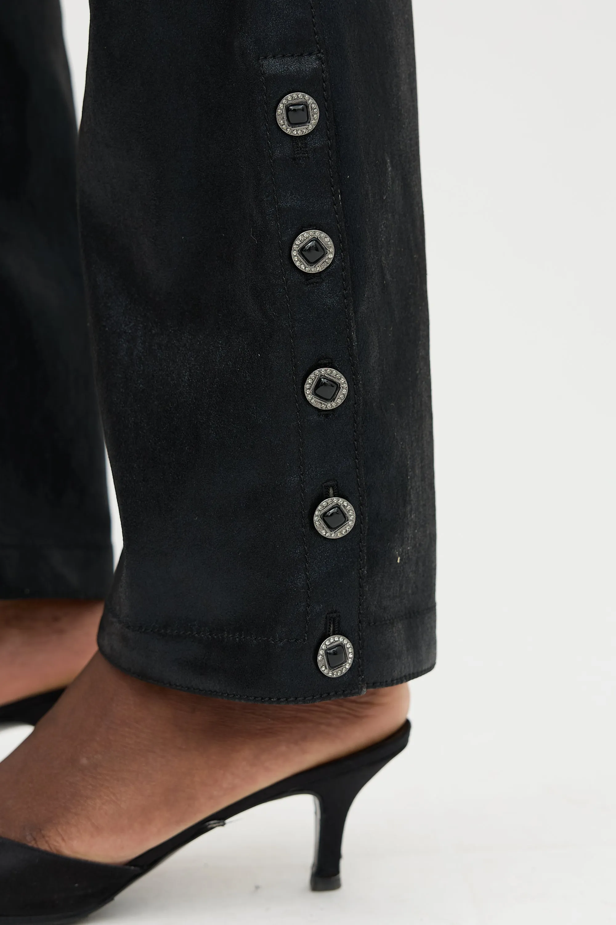 Glitter Suede Bootcut Trouser sold by VSP Consignment product image thumbnail 5