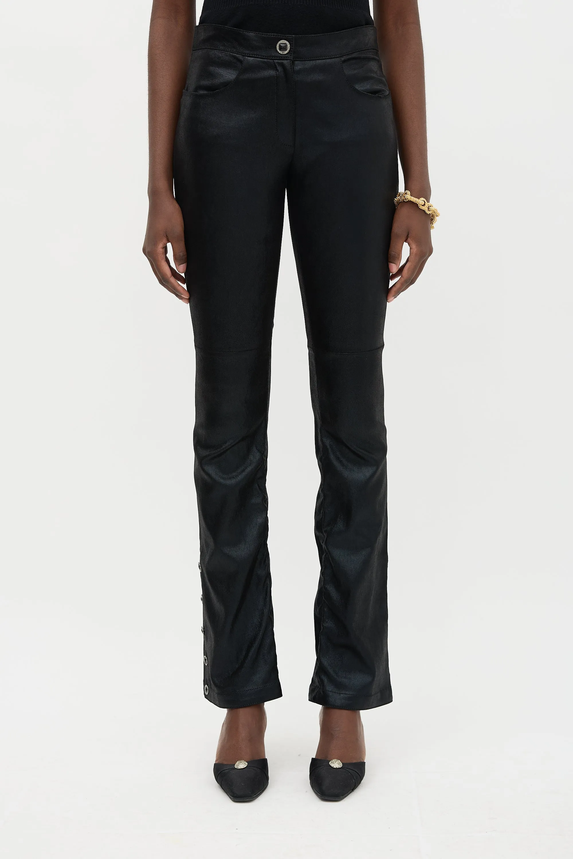 Glitter Suede Bootcut Trouser sold by VSP Consignment
