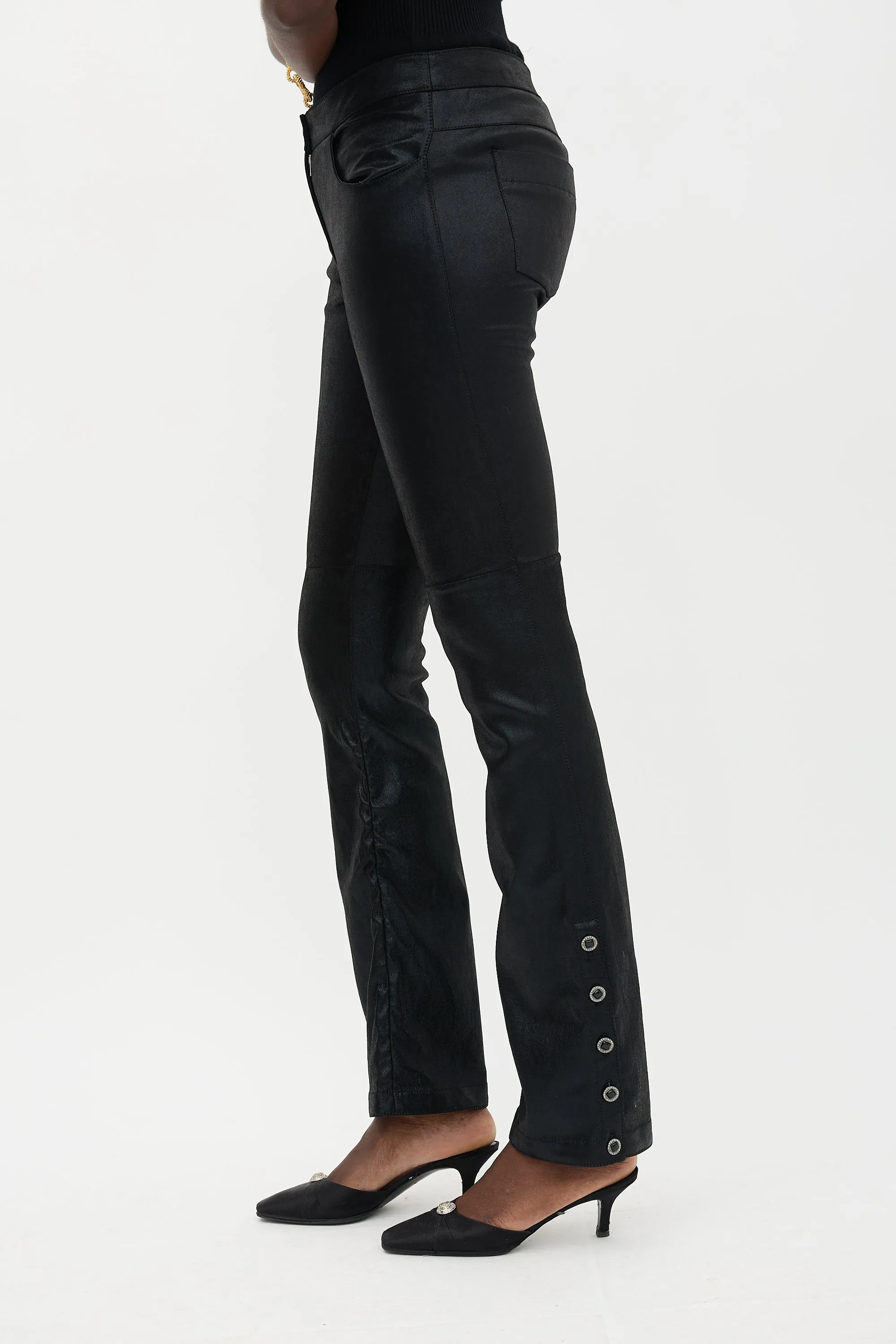Glitter Suede Bootcut Trouser sold by VSP Consignment product image thumbnail 3
