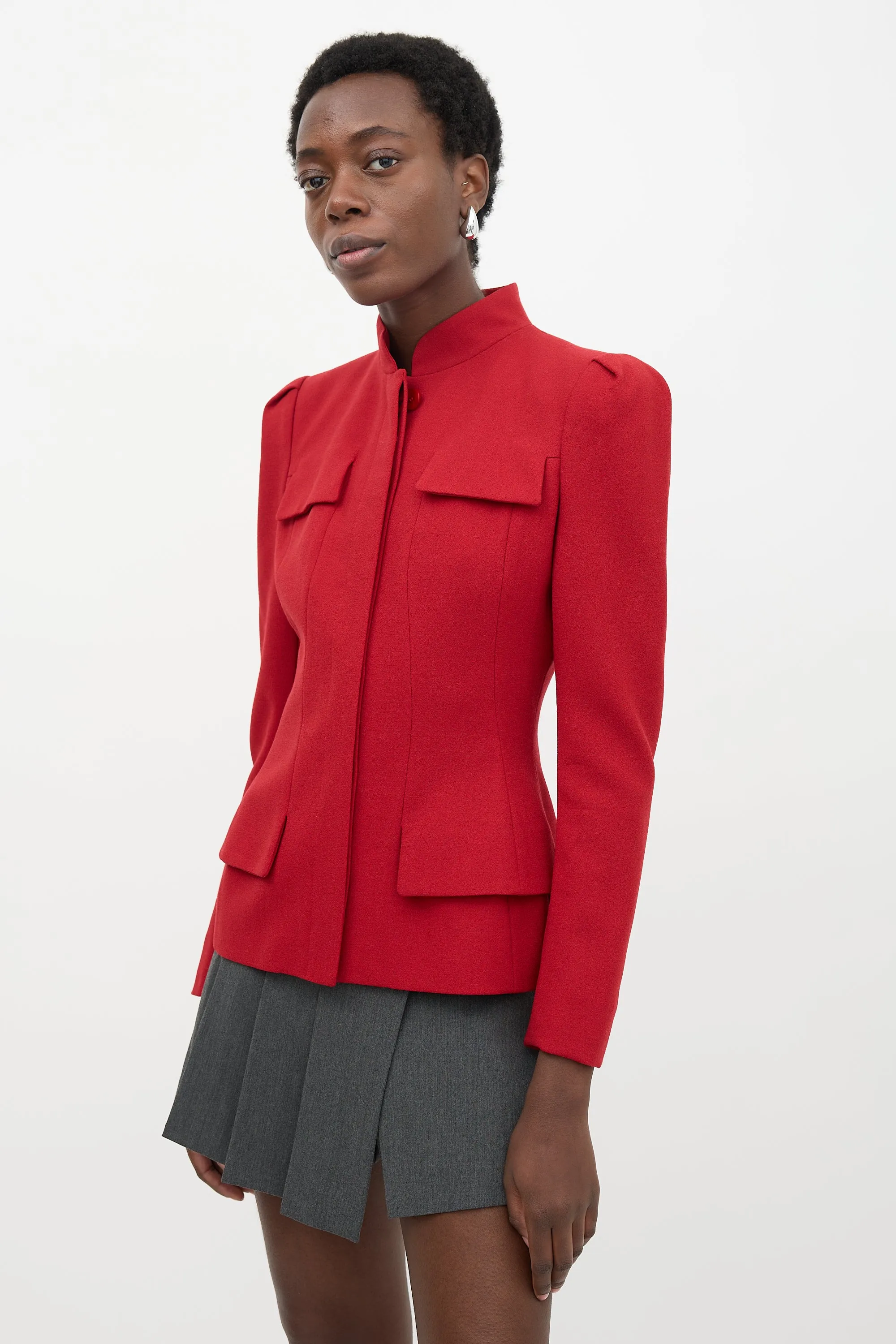 Crepe Wool Jacket sold by VSP Consignment product image thumbnail 3