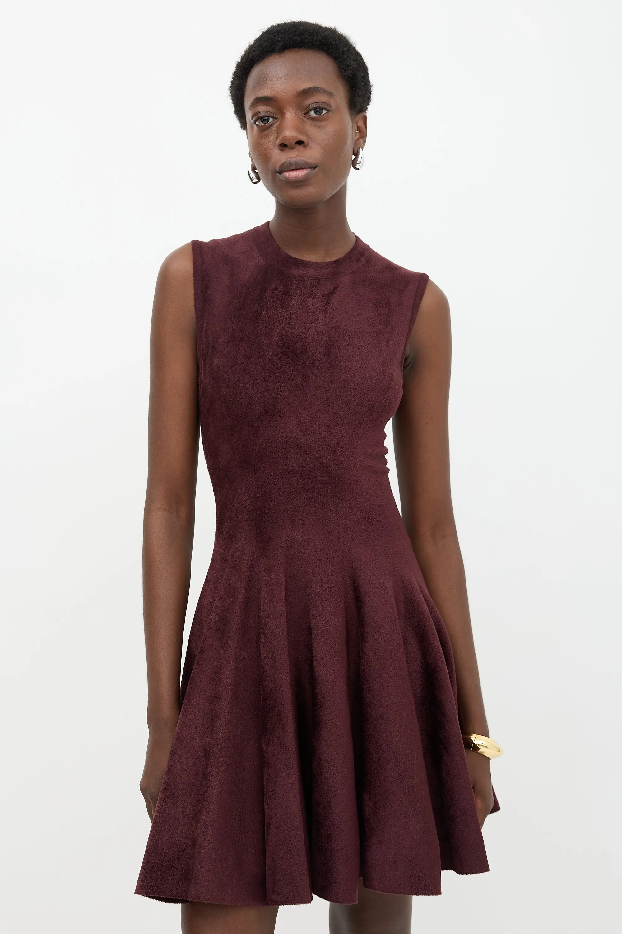 Velour Flare Dress sold by VSP Consignment