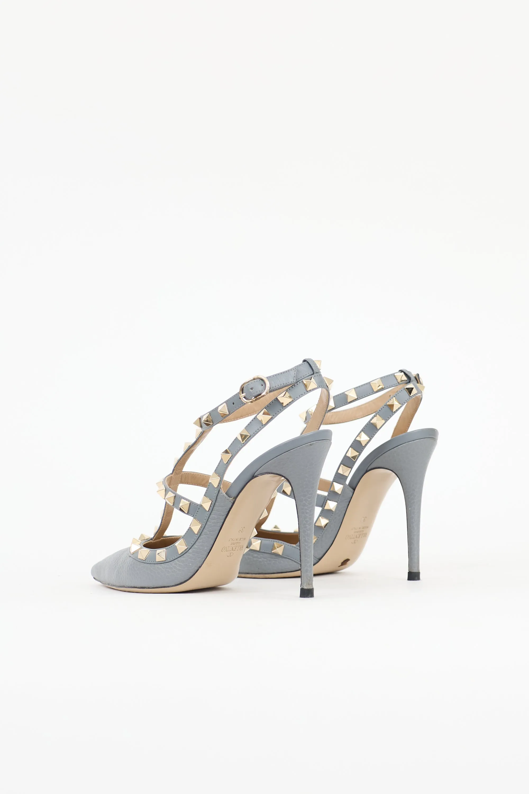 Leather Rockstud Cage Pump sold by VSP Consignment product image thumbnail 4