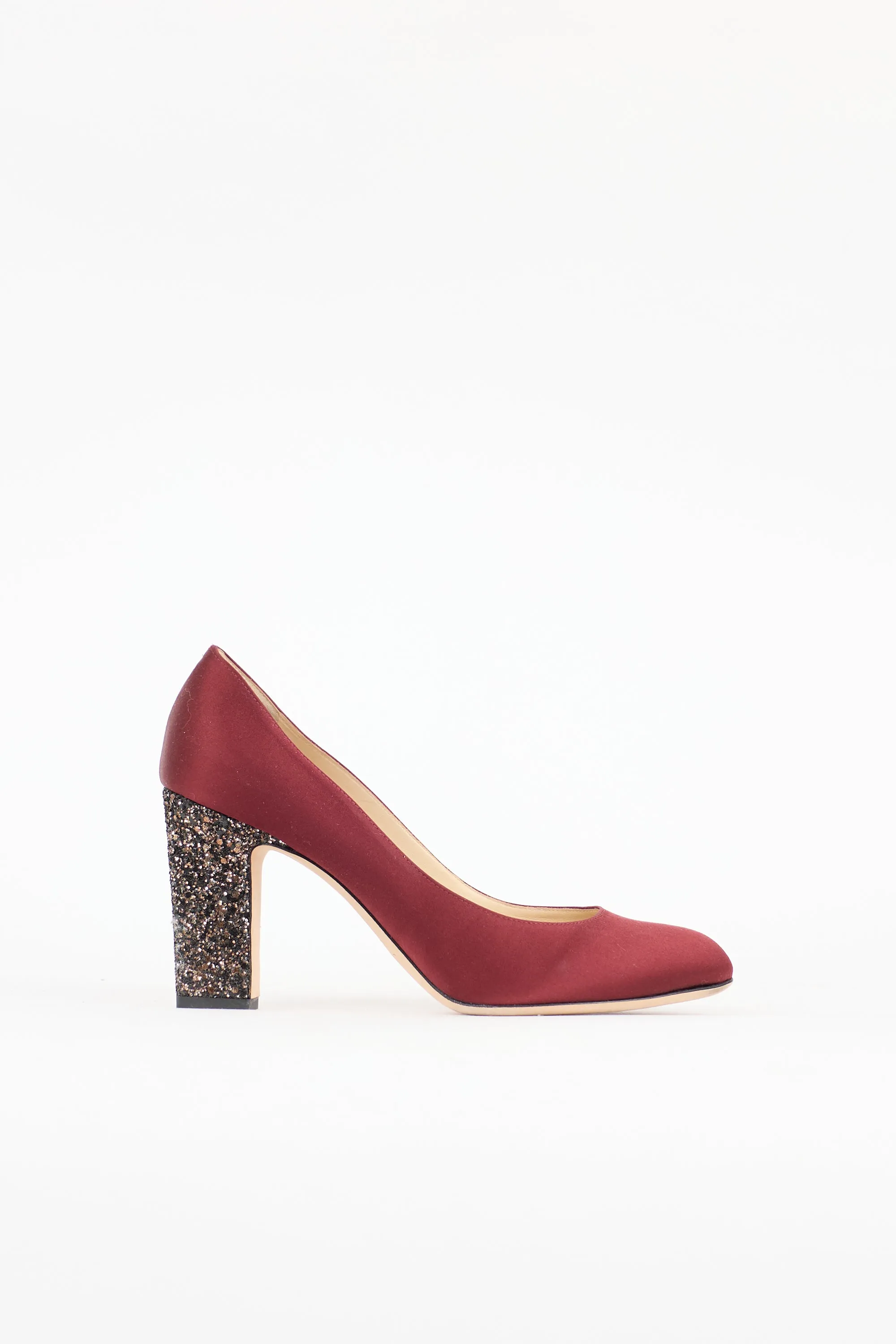 Satin & Glitter Billie Pump sold by VSP Consignment