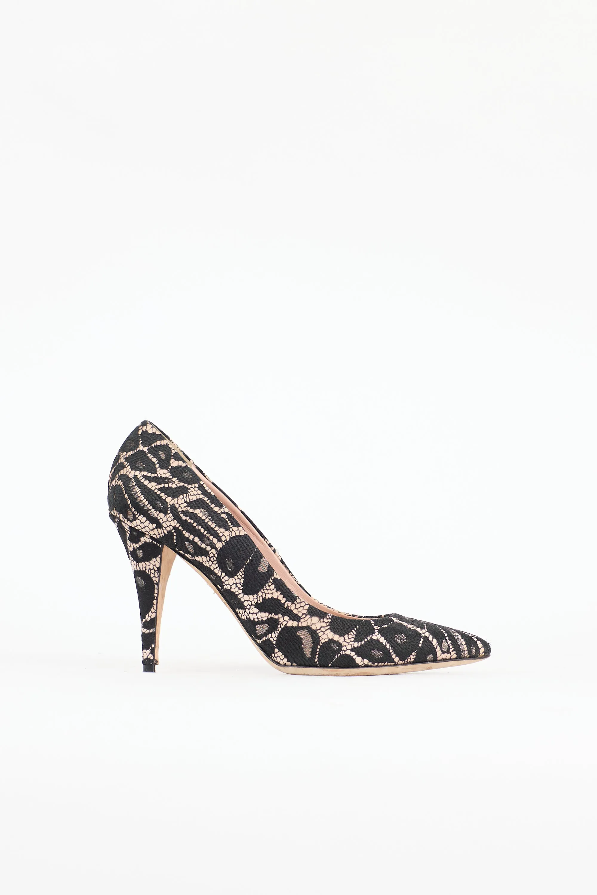Satin Lace Pump sold by VSP Consignment