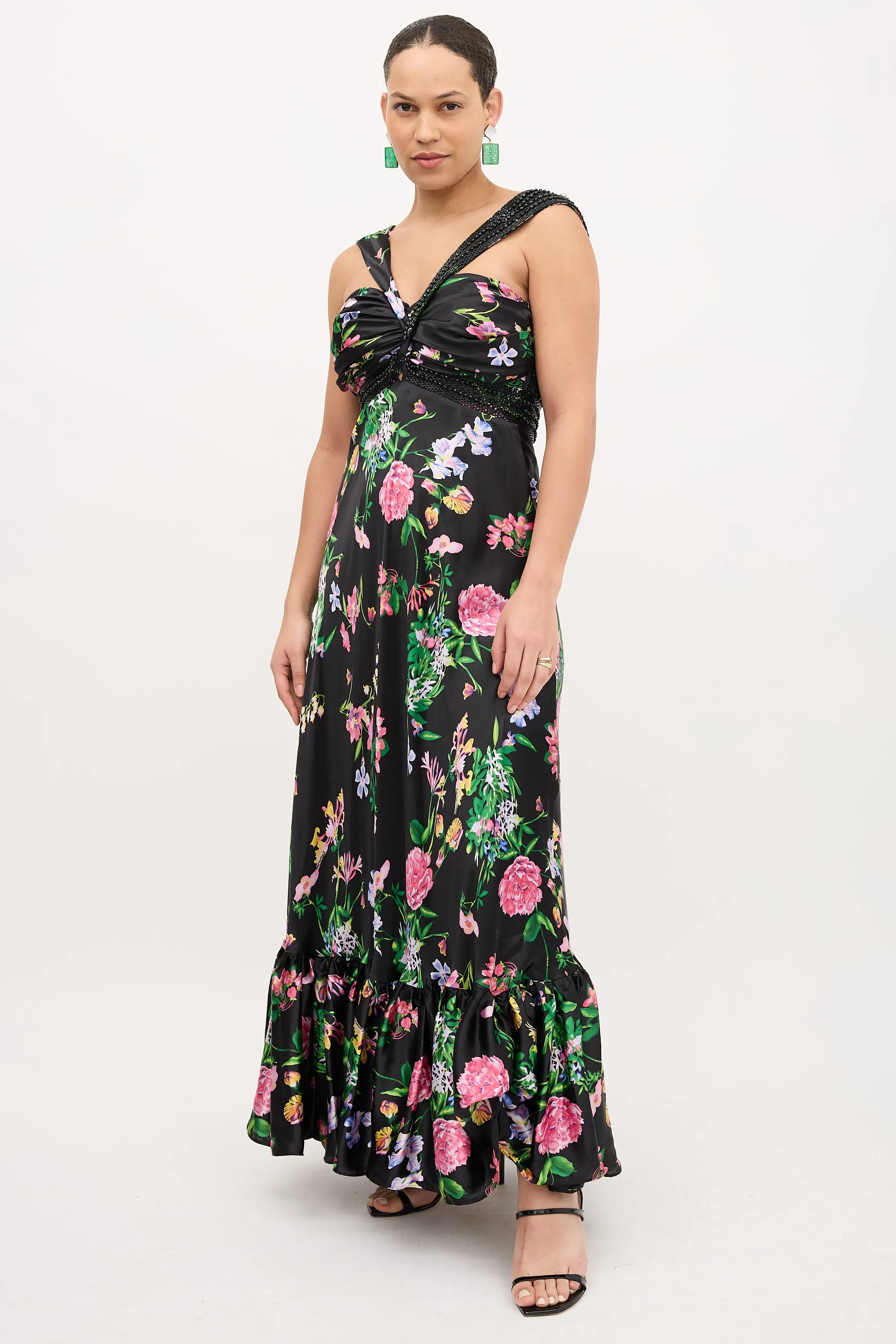 Ruched Floral Dress sold by VSP Consignment product image thumbnail 4