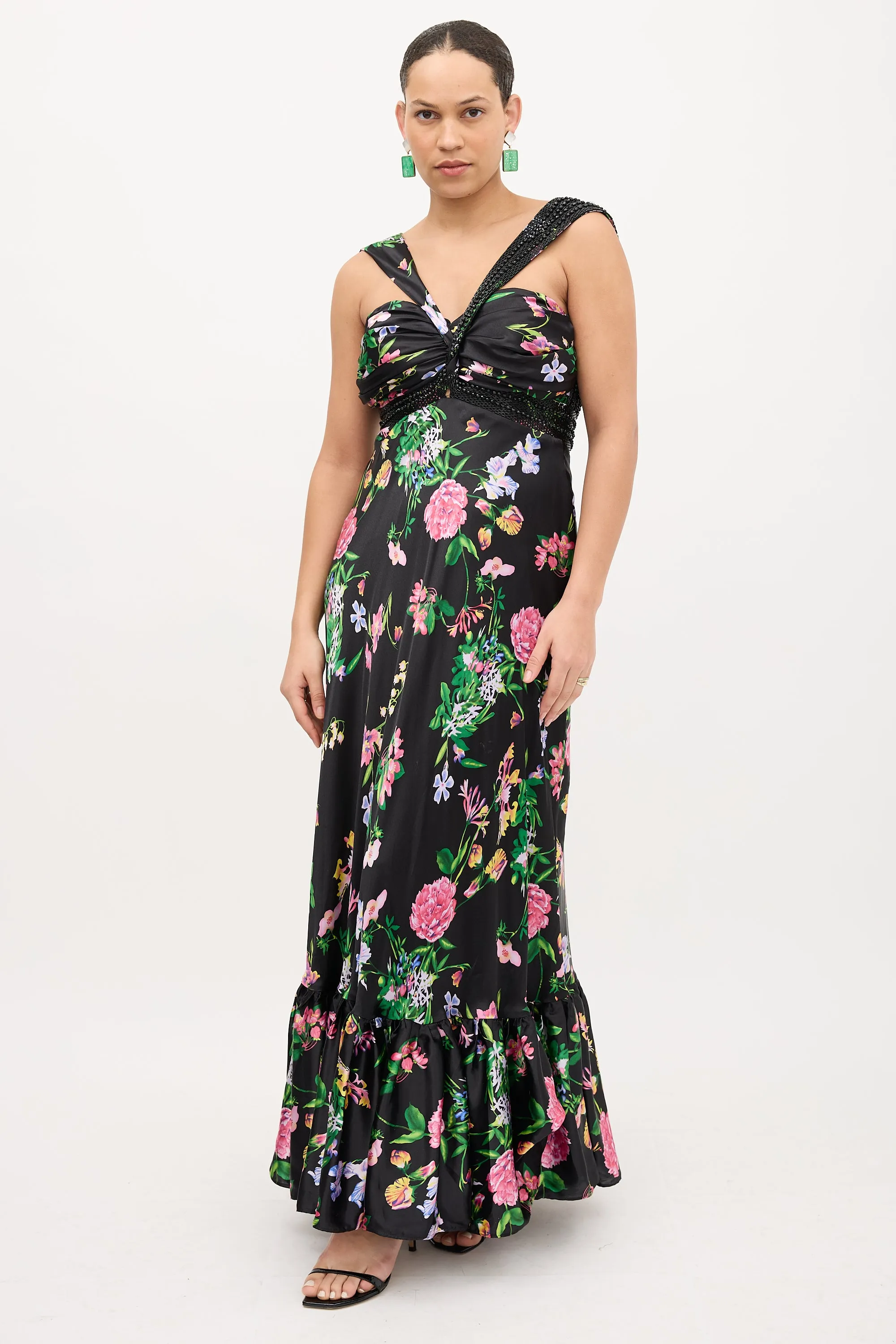 Ruched Floral Dress sold by VSP Consignment product image thumbnail 3