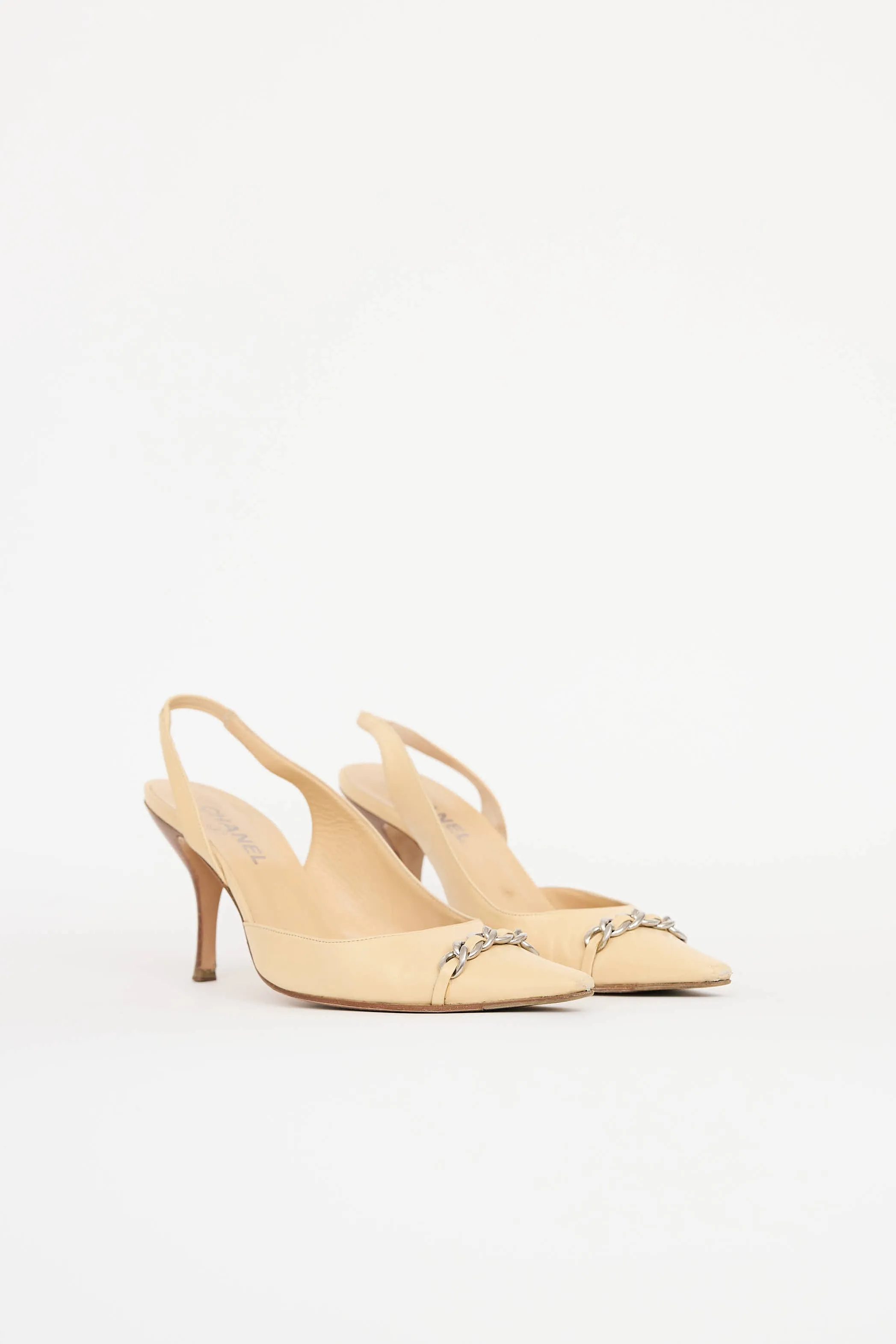 Chain Slingback Heel sold by VSP Consignment product image thumbnail 2
