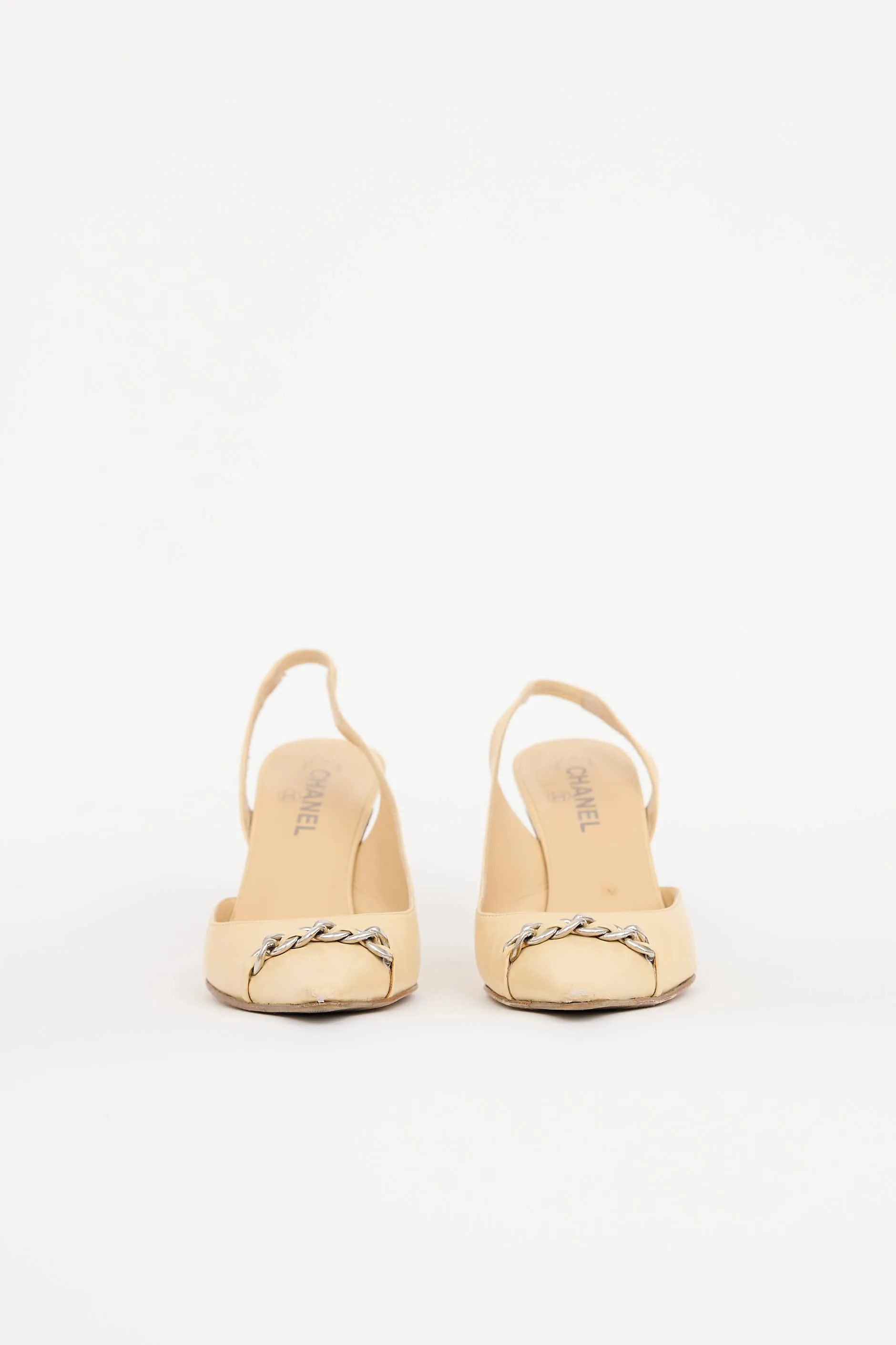Chain Slingback Heel sold by VSP Consignment product image thumbnail 3