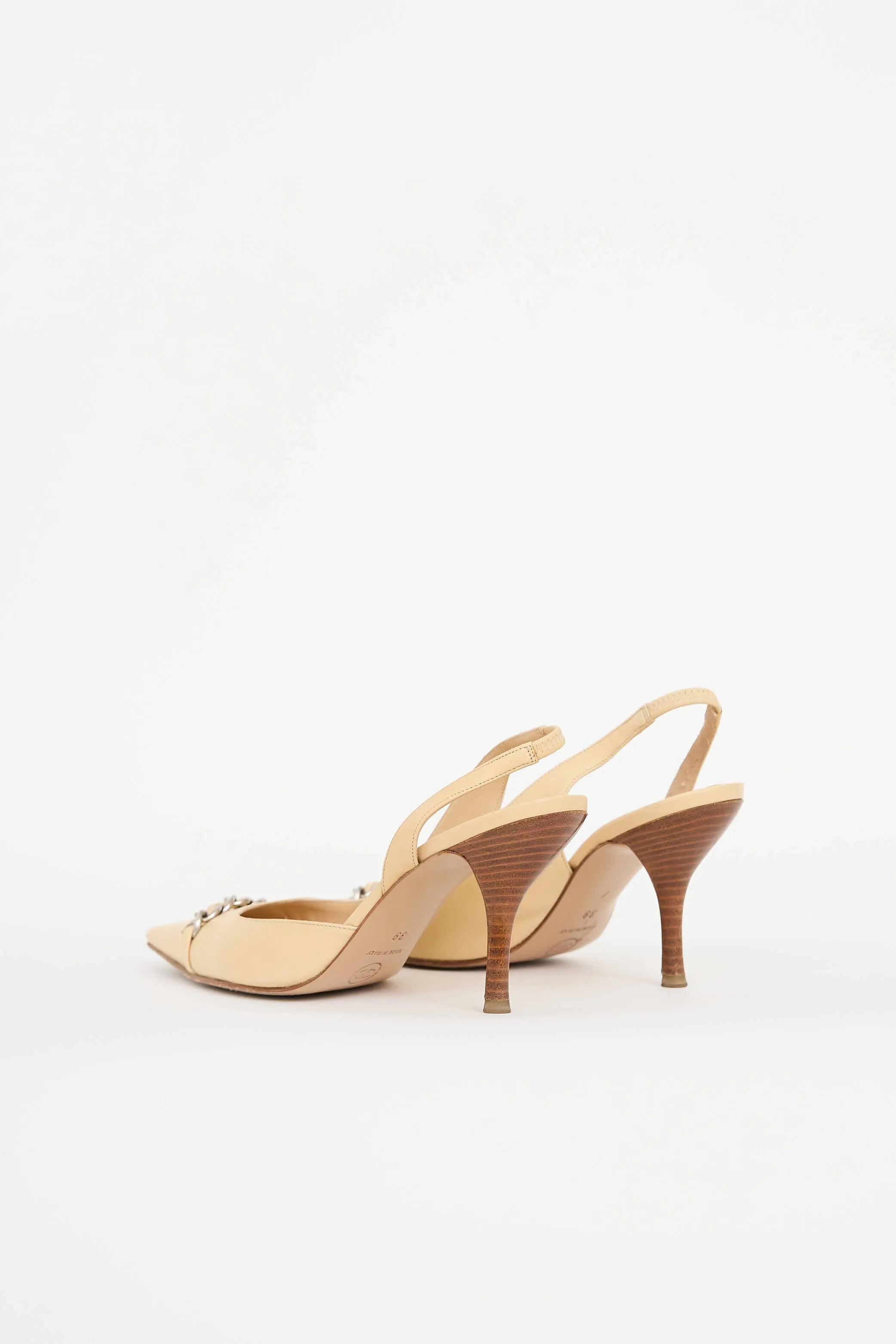Chain Slingback Heel sold by VSP Consignment product image thumbnail 4