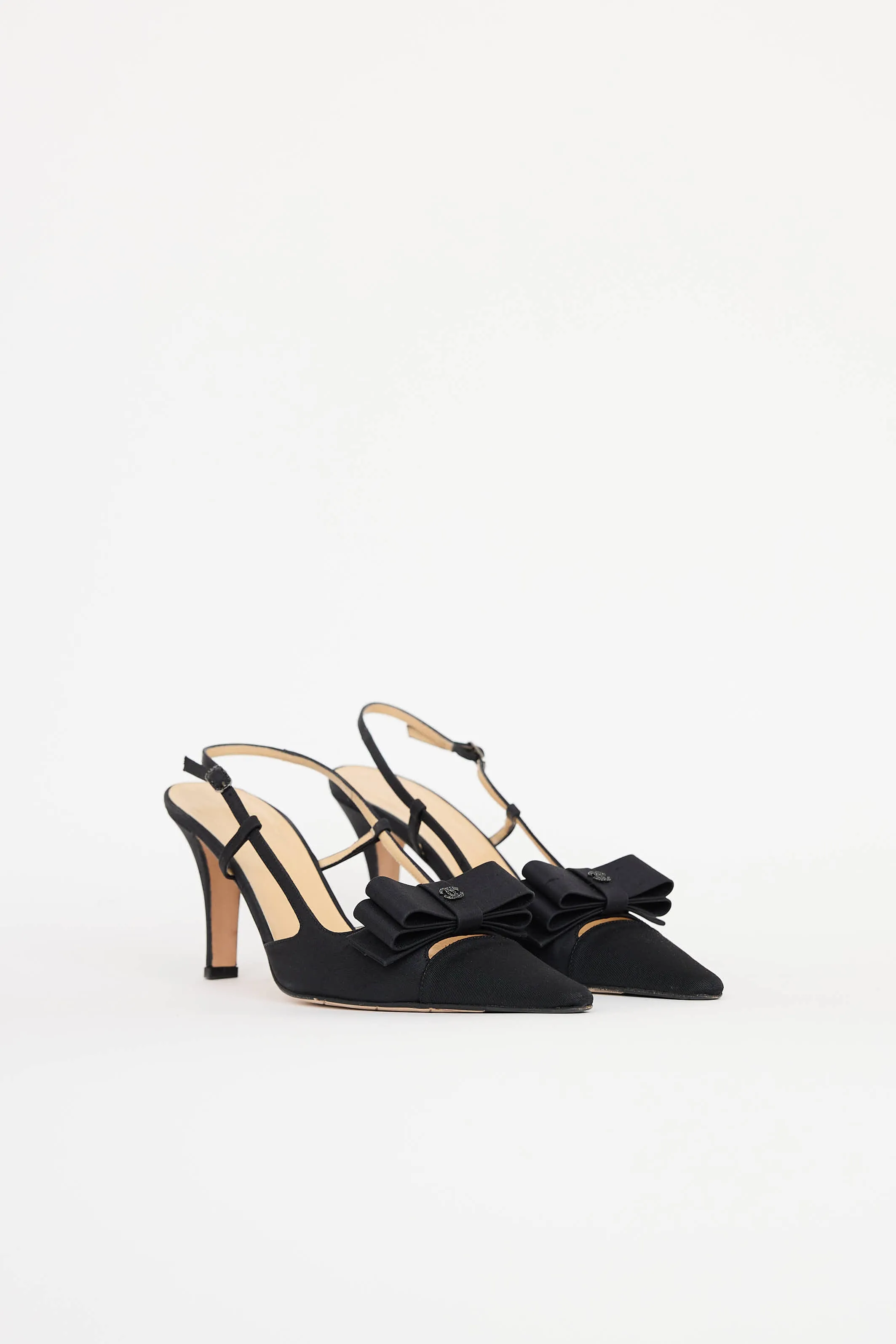 Spring 2003 Satin Slingback Heel sold by VSP Consignment product image thumbnail 2
