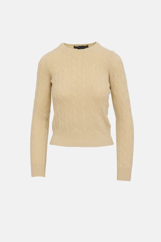Cashmere Cable Knit Sweater made by Ralph Lauren