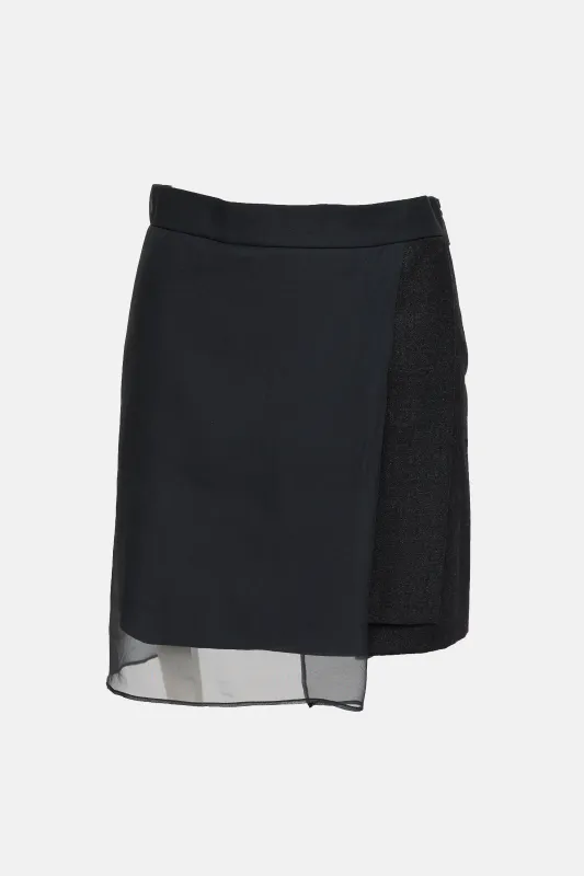 Wool Asymmetrical Skirt made by Brunello Cucinelli