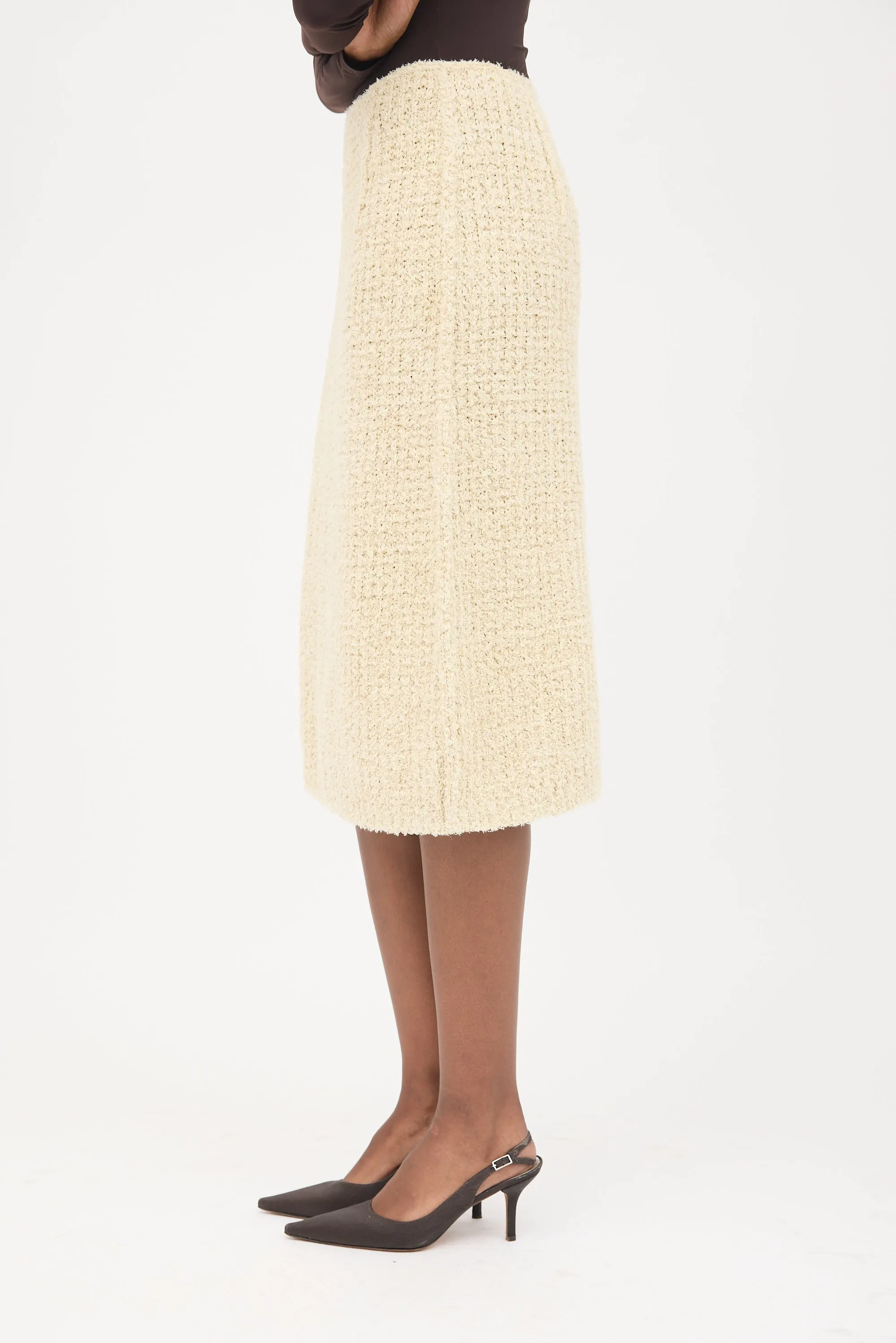 Linen Knit Tweed Skirt sold by VSP Consignment product image thumbnail 3