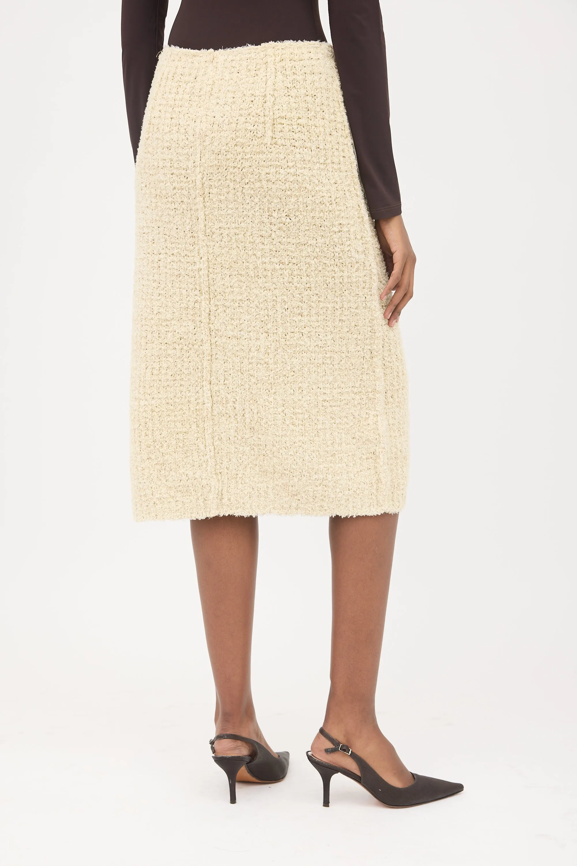 Linen Knit Tweed Skirt sold by VSP Consignment product image thumbnail 4