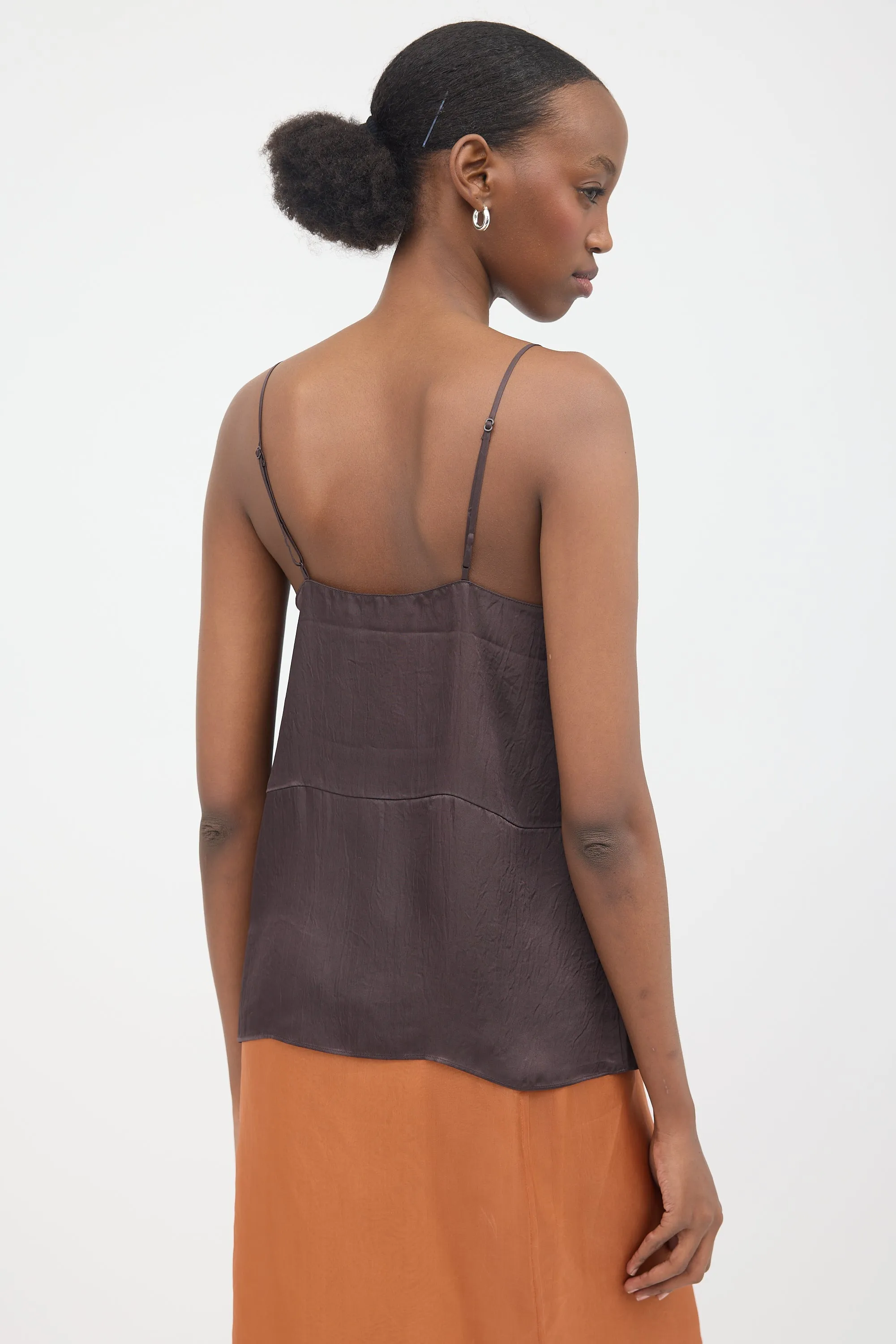 Crinkled Satin Camisole sold by VSP Consignment product image thumbnail 4