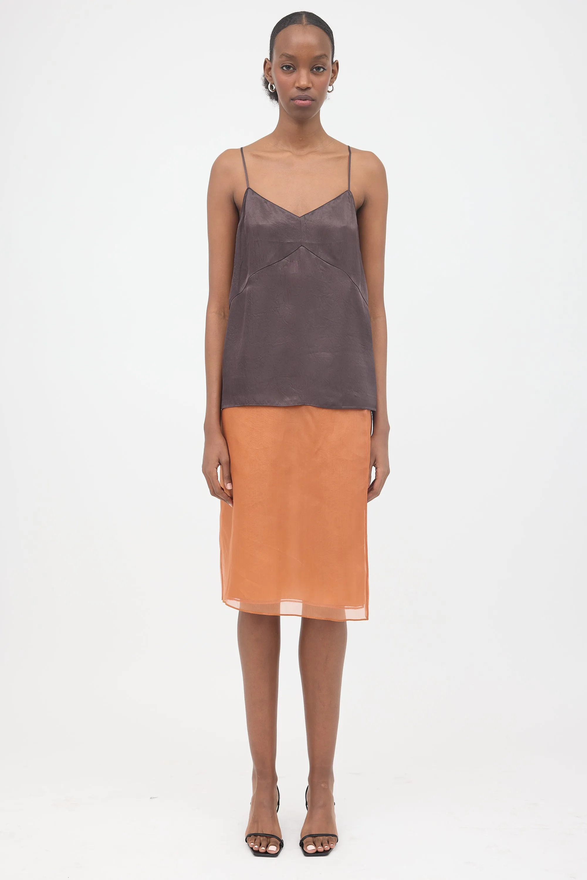 Crinkled Satin Camisole sold by VSP Consignment product image thumbnail 2