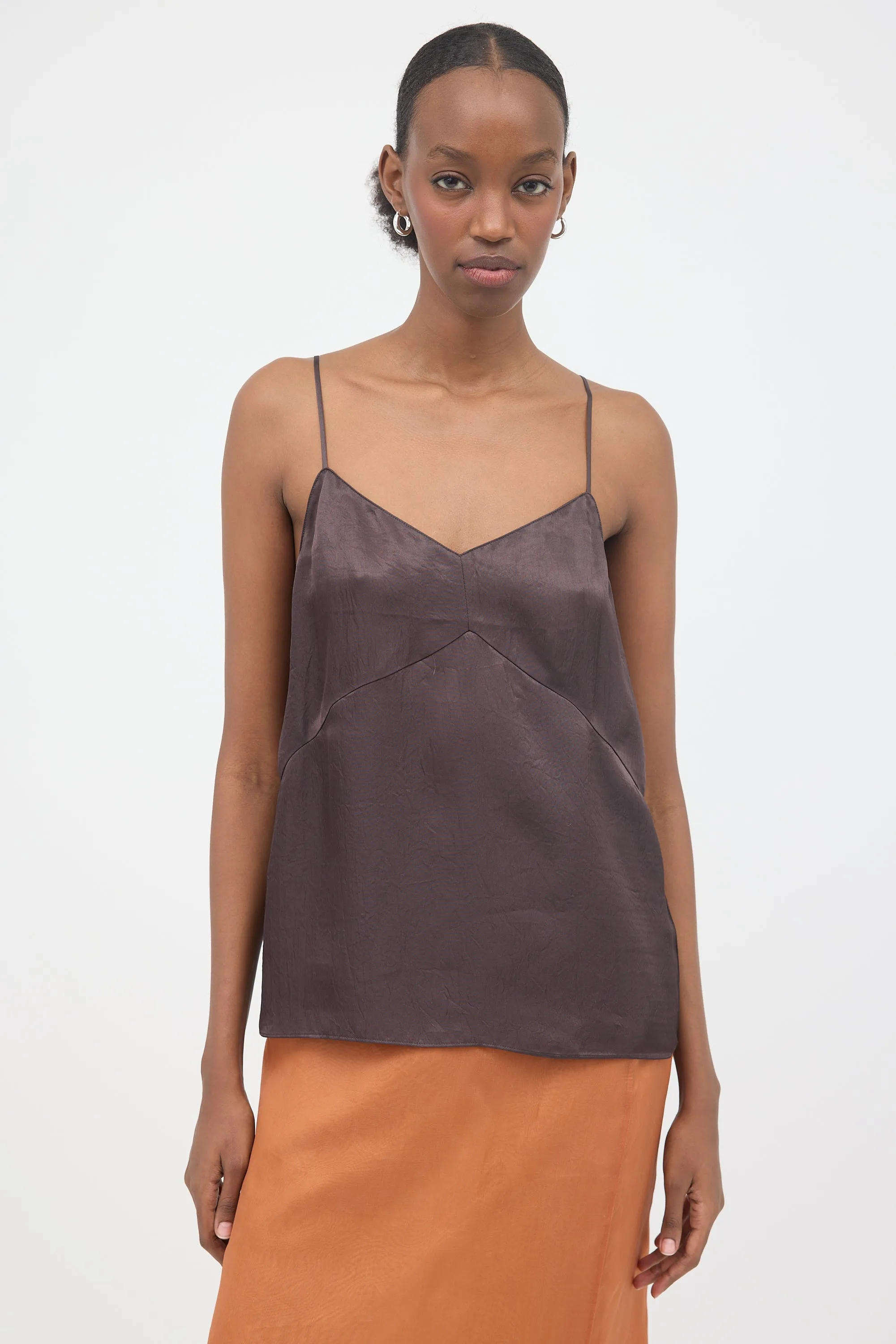 Crinkled Satin Camisole sold by VSP Consignment