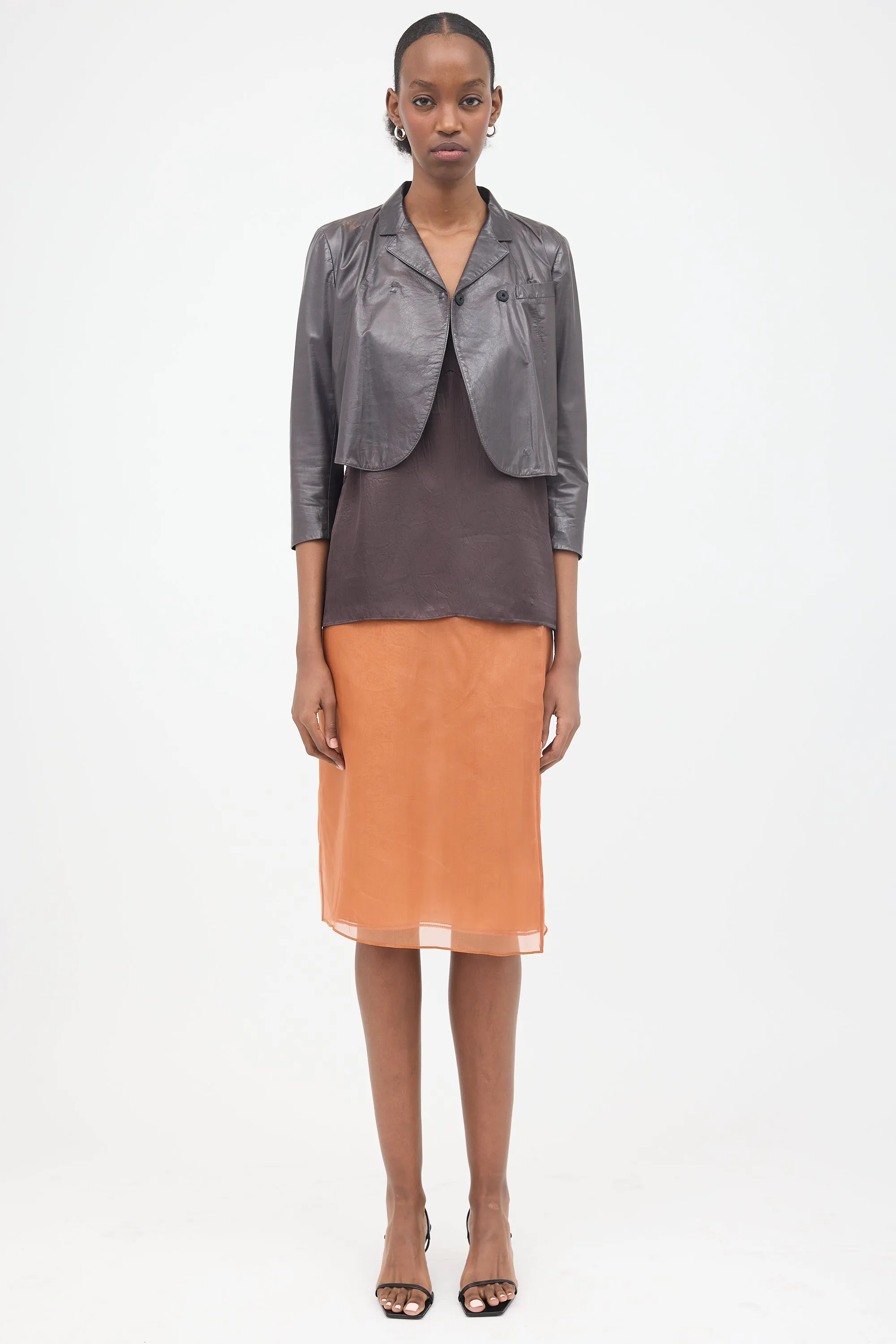 2009 Leather Cropped Jacket sold by VSP Consignment product image thumbnail 2