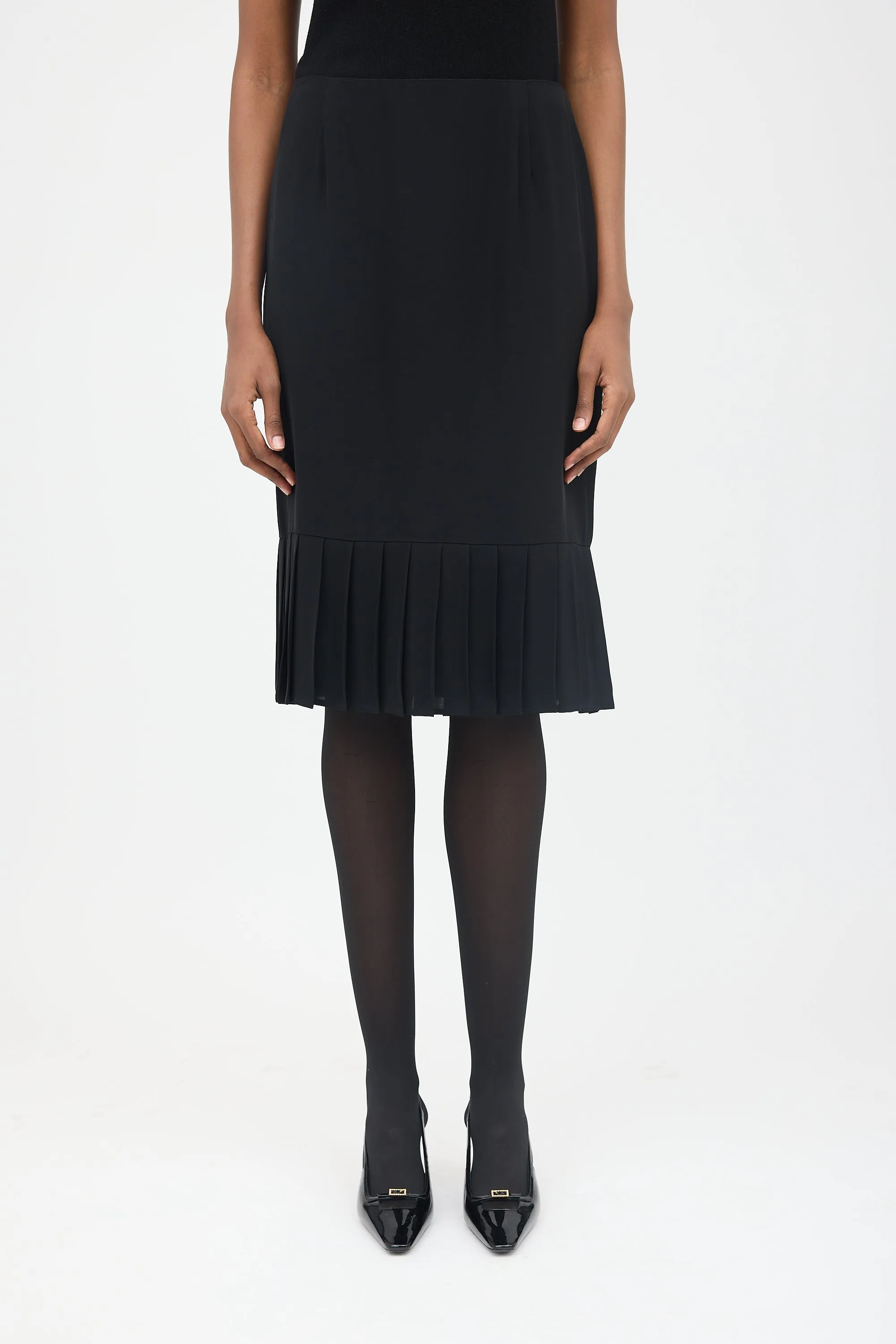 2011 Pleated Midi Skirt sold by VSP Consignment