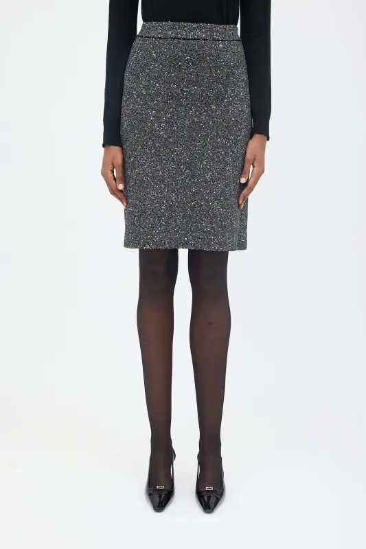 Resort 2024 Metallic Knit Skirt sold by VSP Consignment