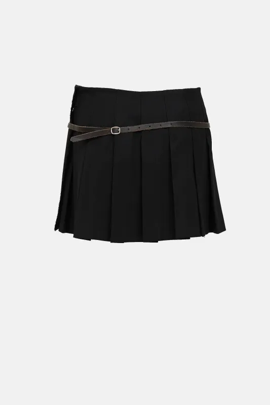Pleated Belted Skirt sold by VSP Consignment